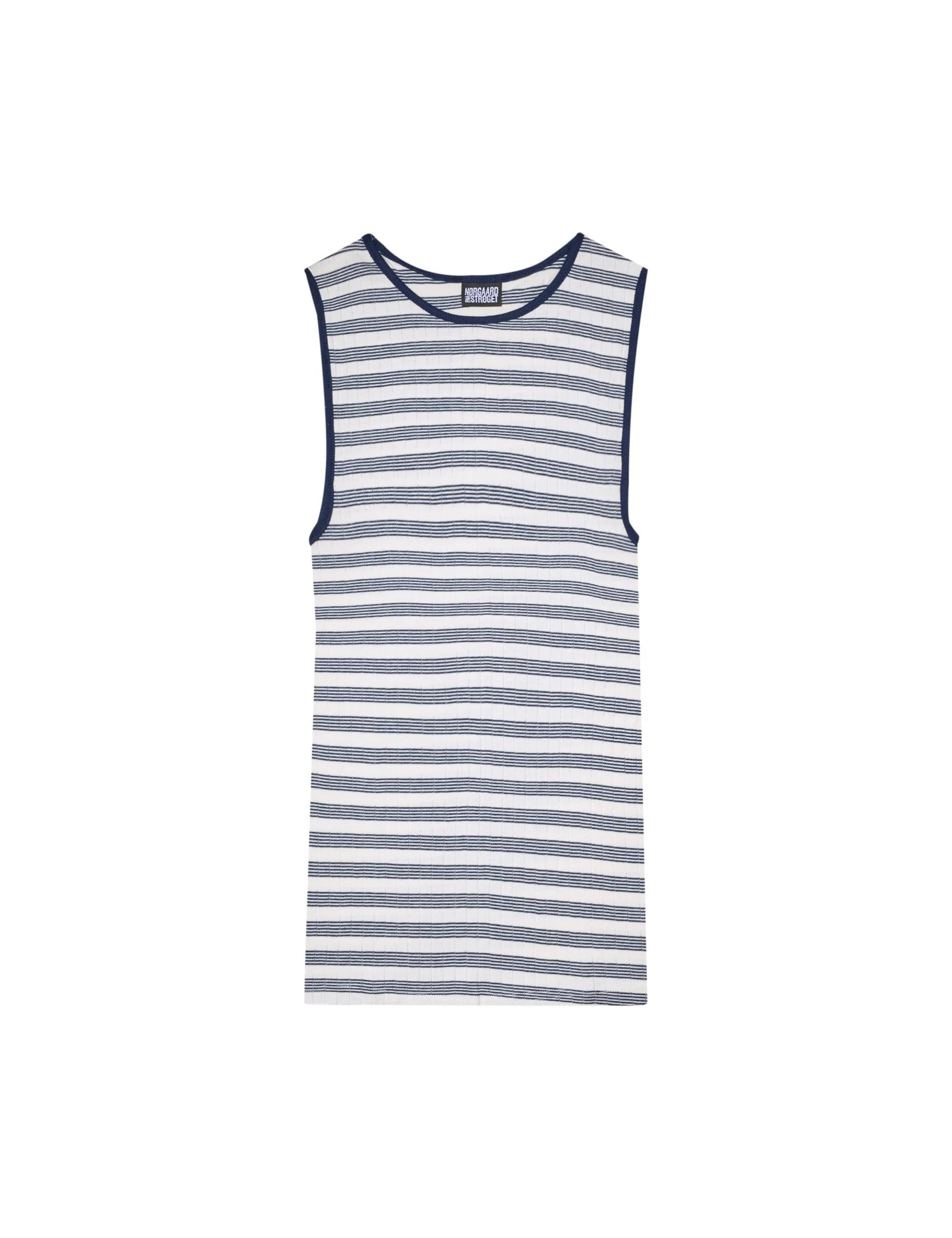 Nørgaard på Strøget tanktop BW stripe ecru/marine