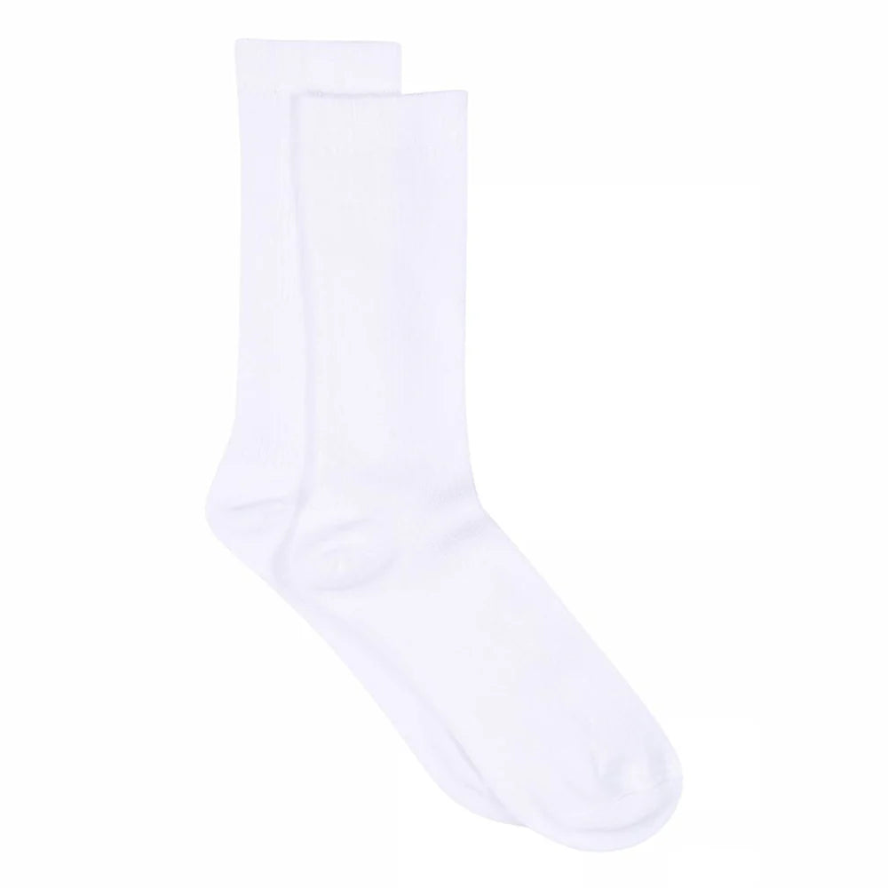 MP strømper fine cotton rib hvid