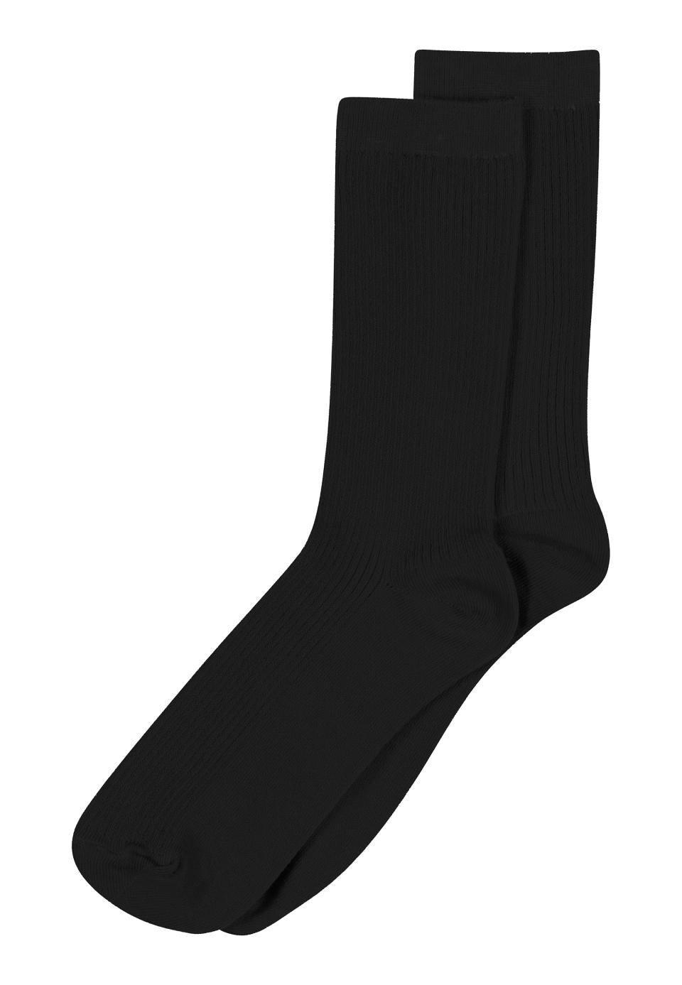 sort fine cotton rib socks