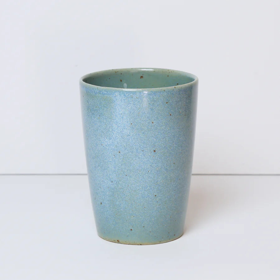 Bornholms Keramikfabrik tall cup tropicana blue