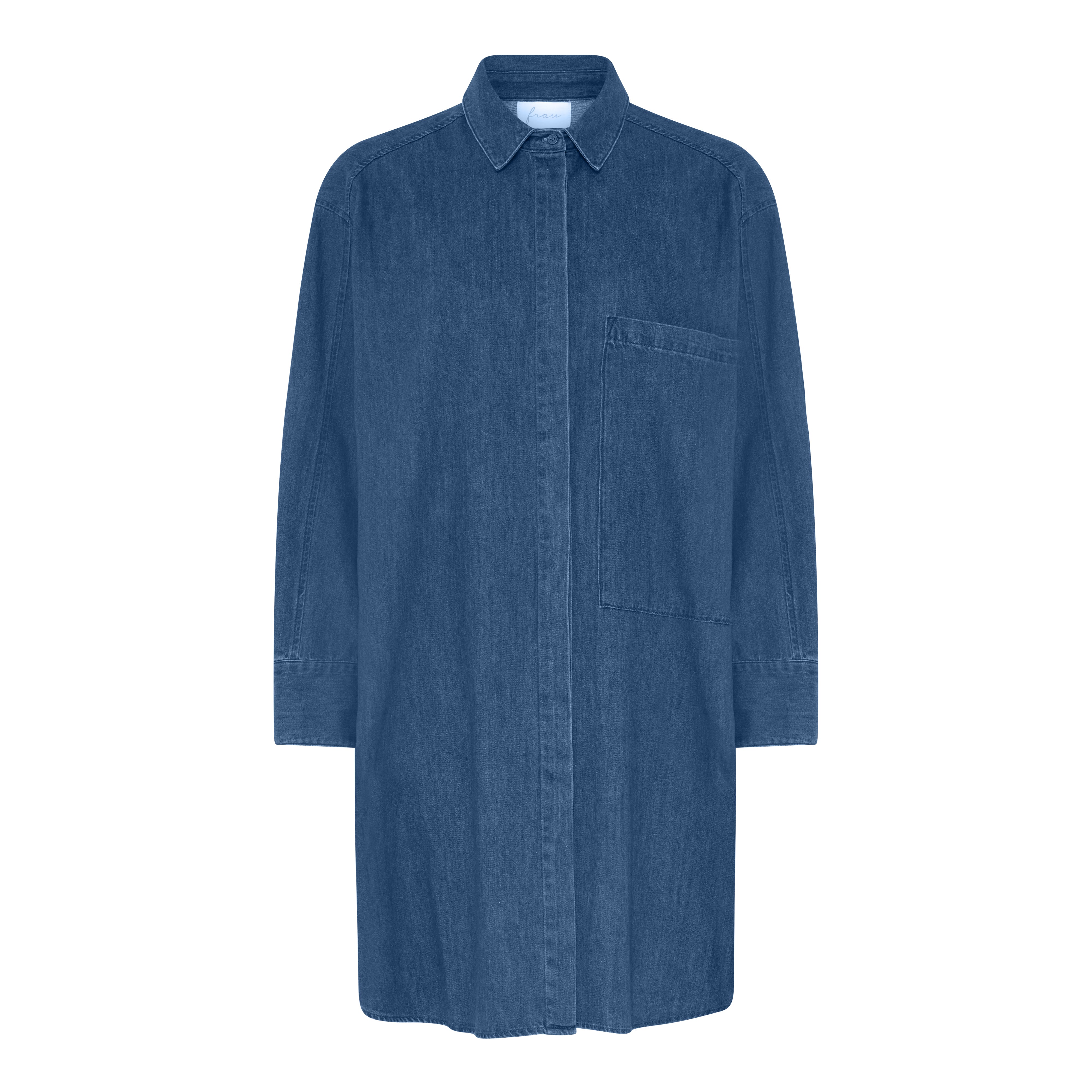 Frau Lyon ls long denim shirt medium blue denim