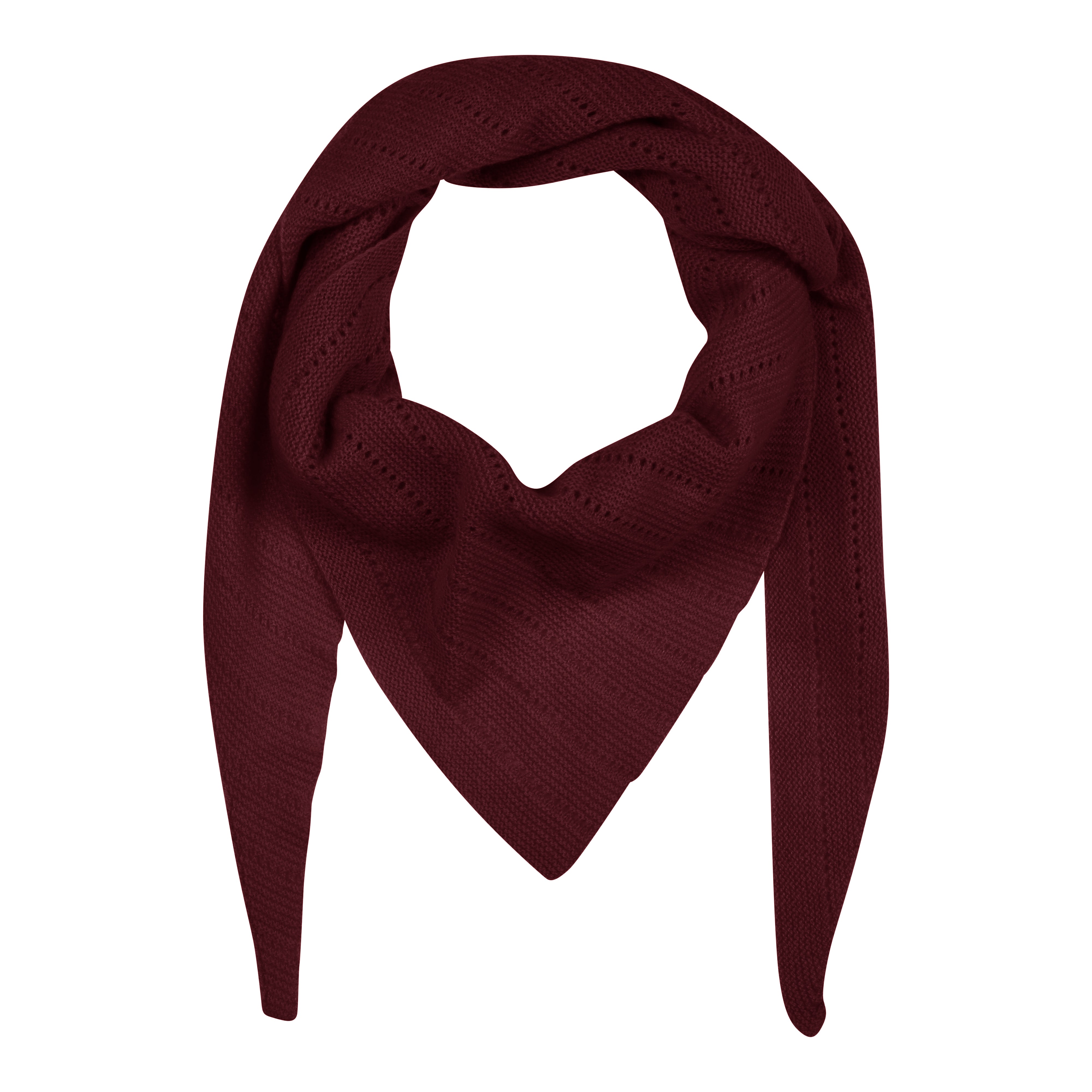 Frau Doha cashmere scarf large Red mahogany