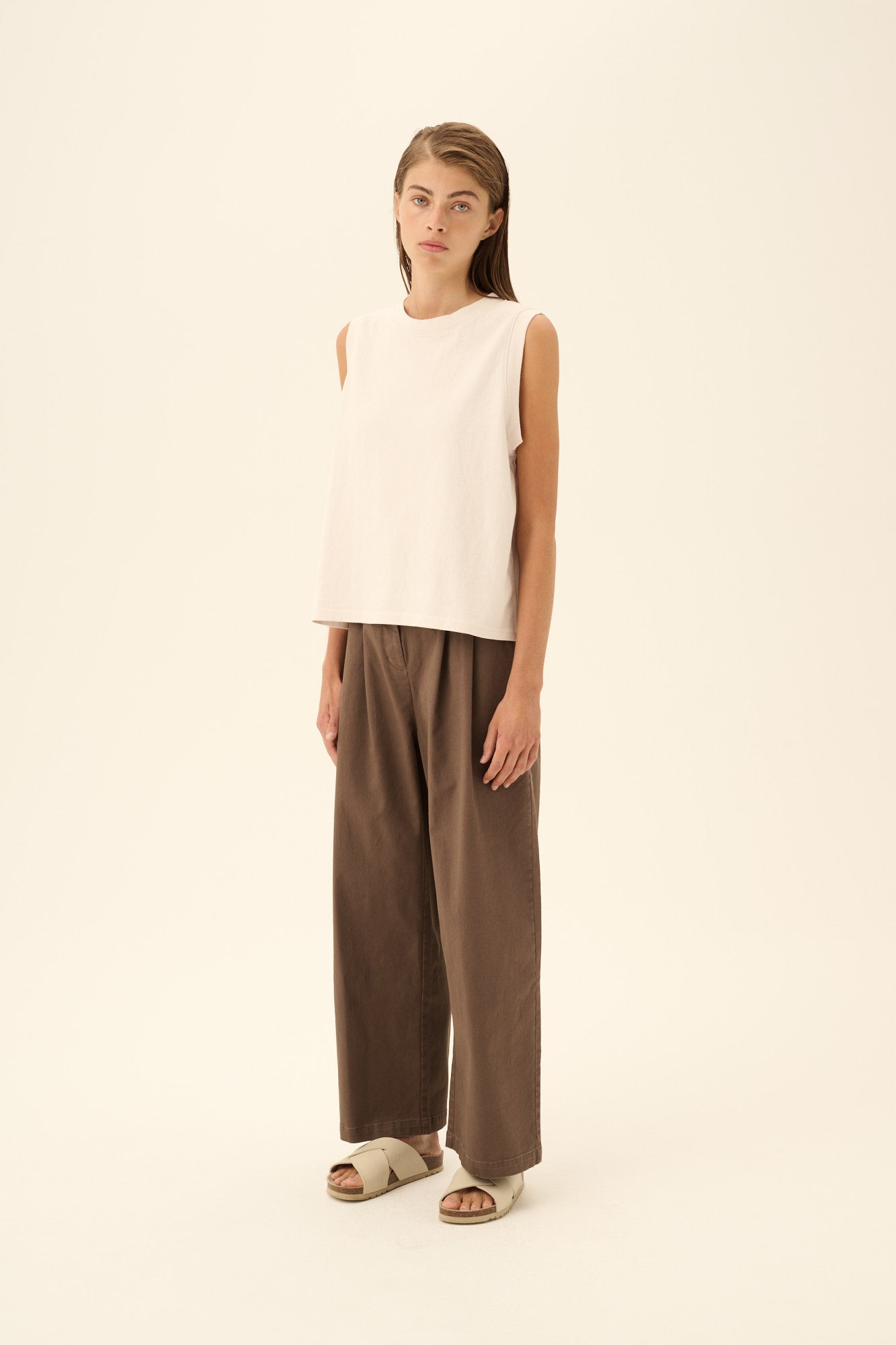 Rue de Tokyo Prudie twill Malt brown