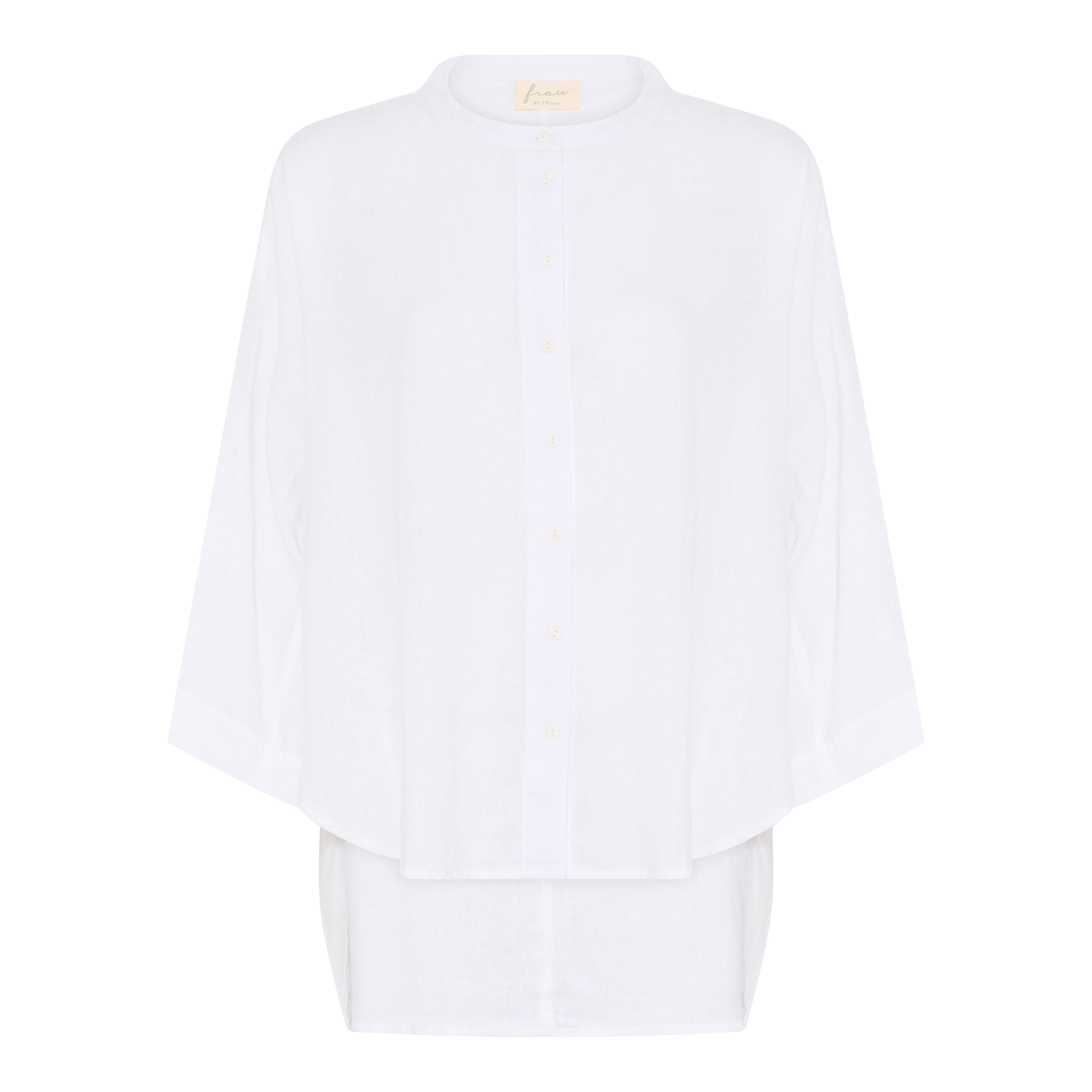 Frau linen Seoul short shirt bright white