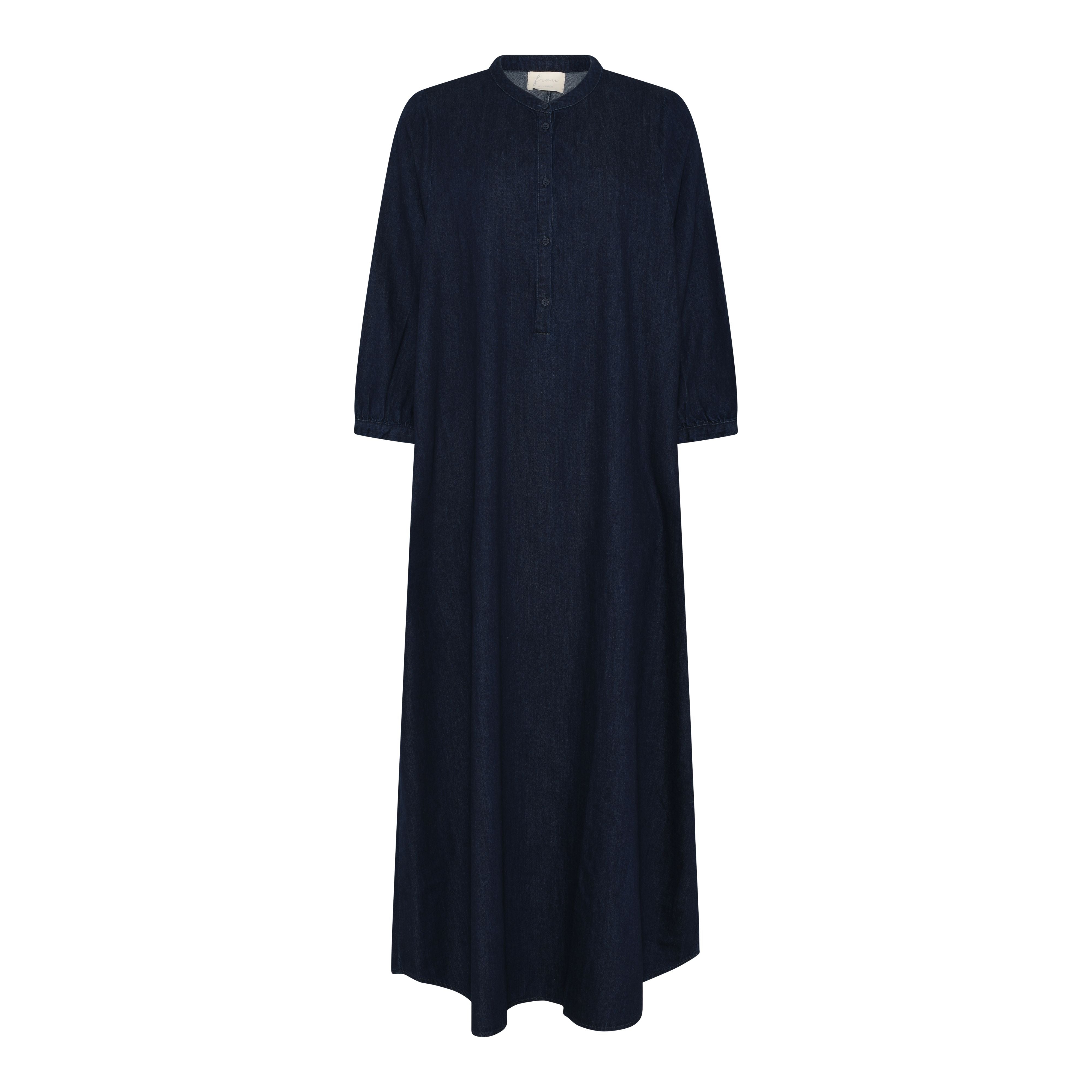 Frau Madrid long denim dress Dark blue denim