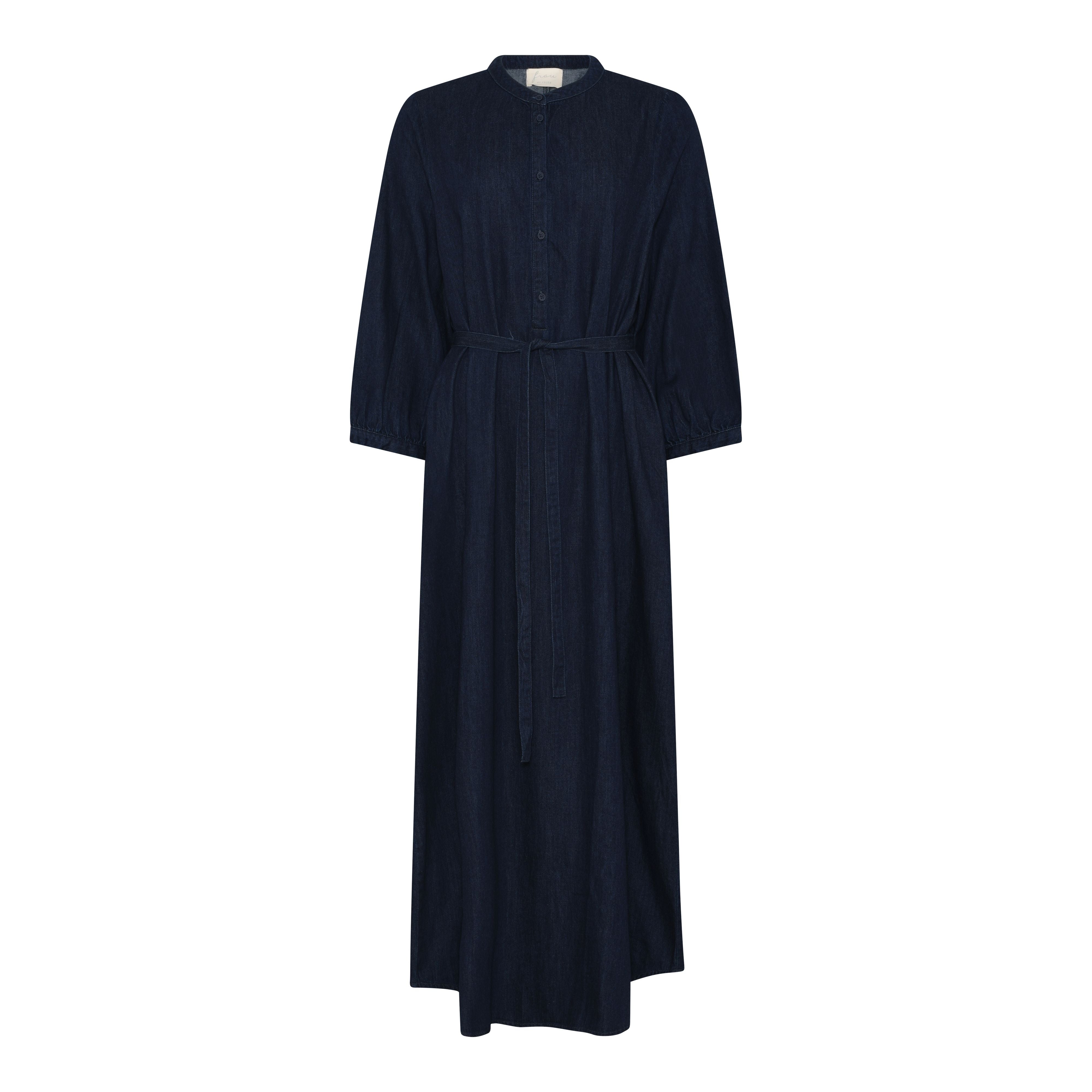 Frau Madrid long denim dress Dark blue denim