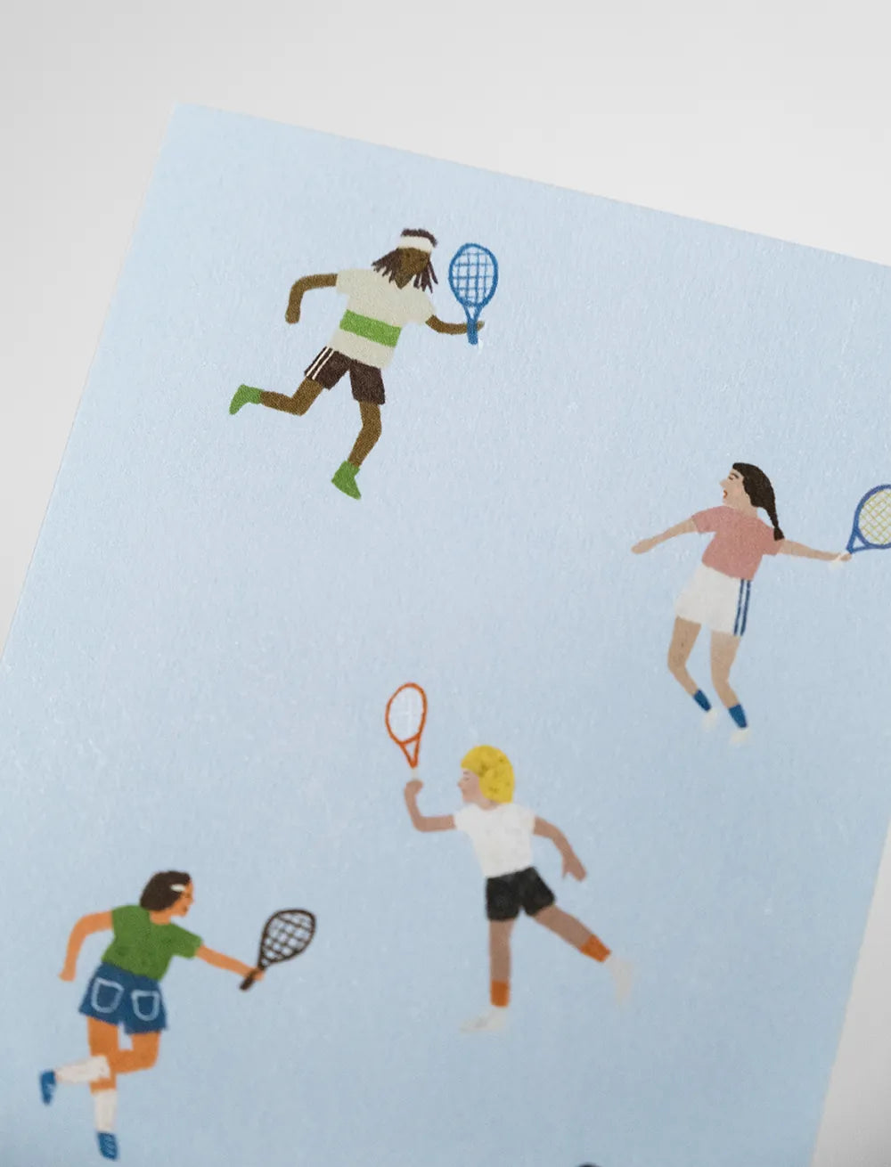 Kort m. tennis dob. m. kuvert