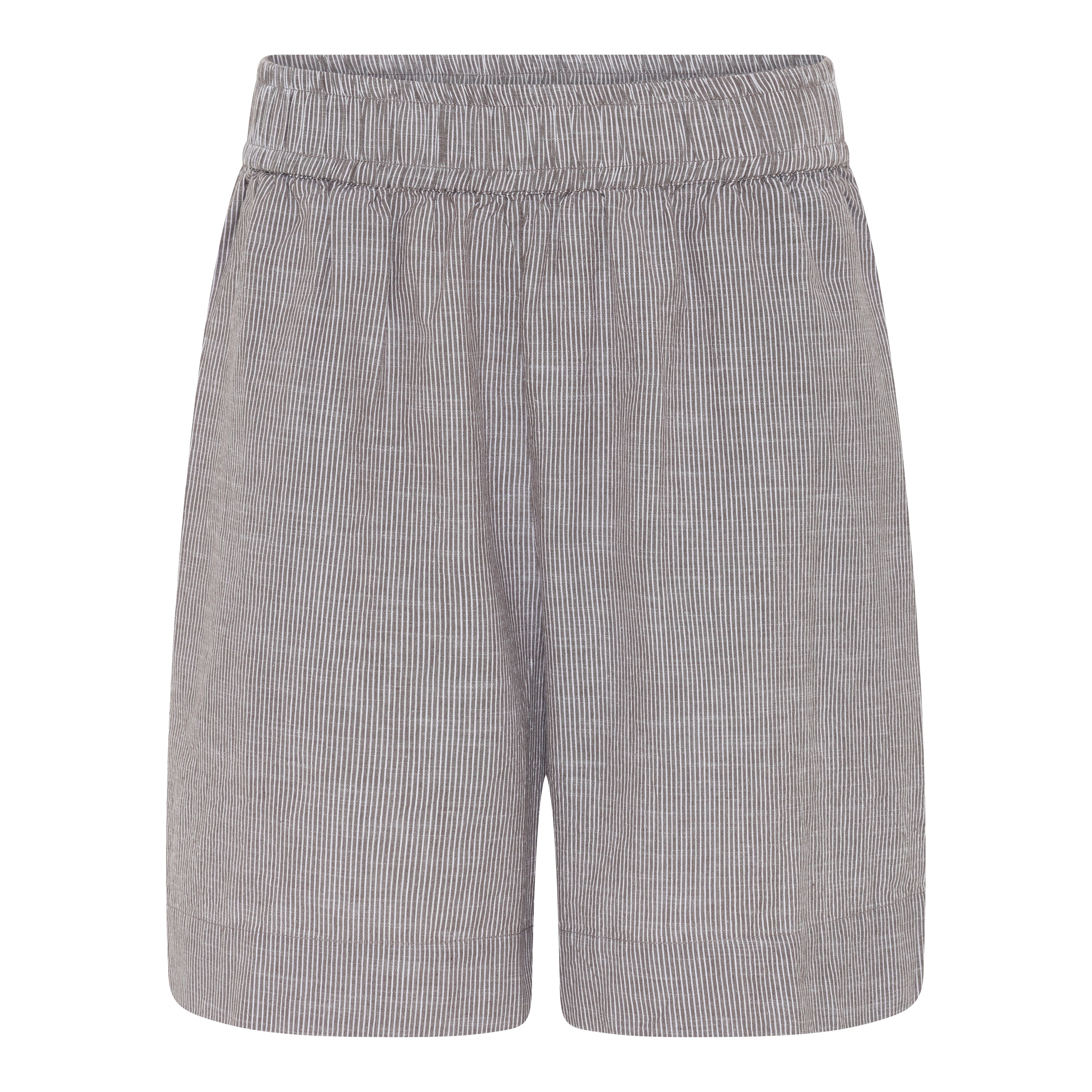 Frau Sydney shorts coffee quartz stripe