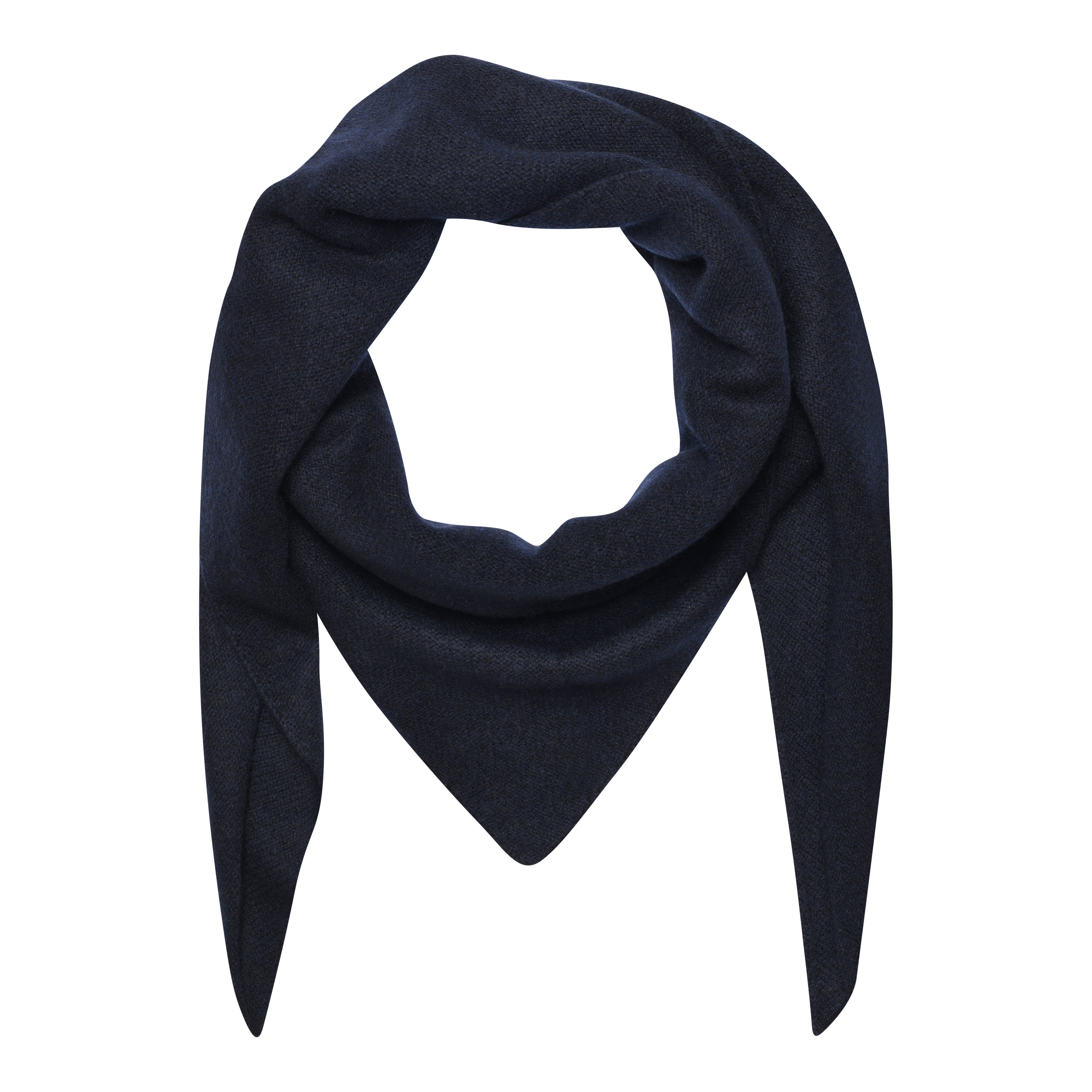 Frau Geneve cashmere scarf large Navy