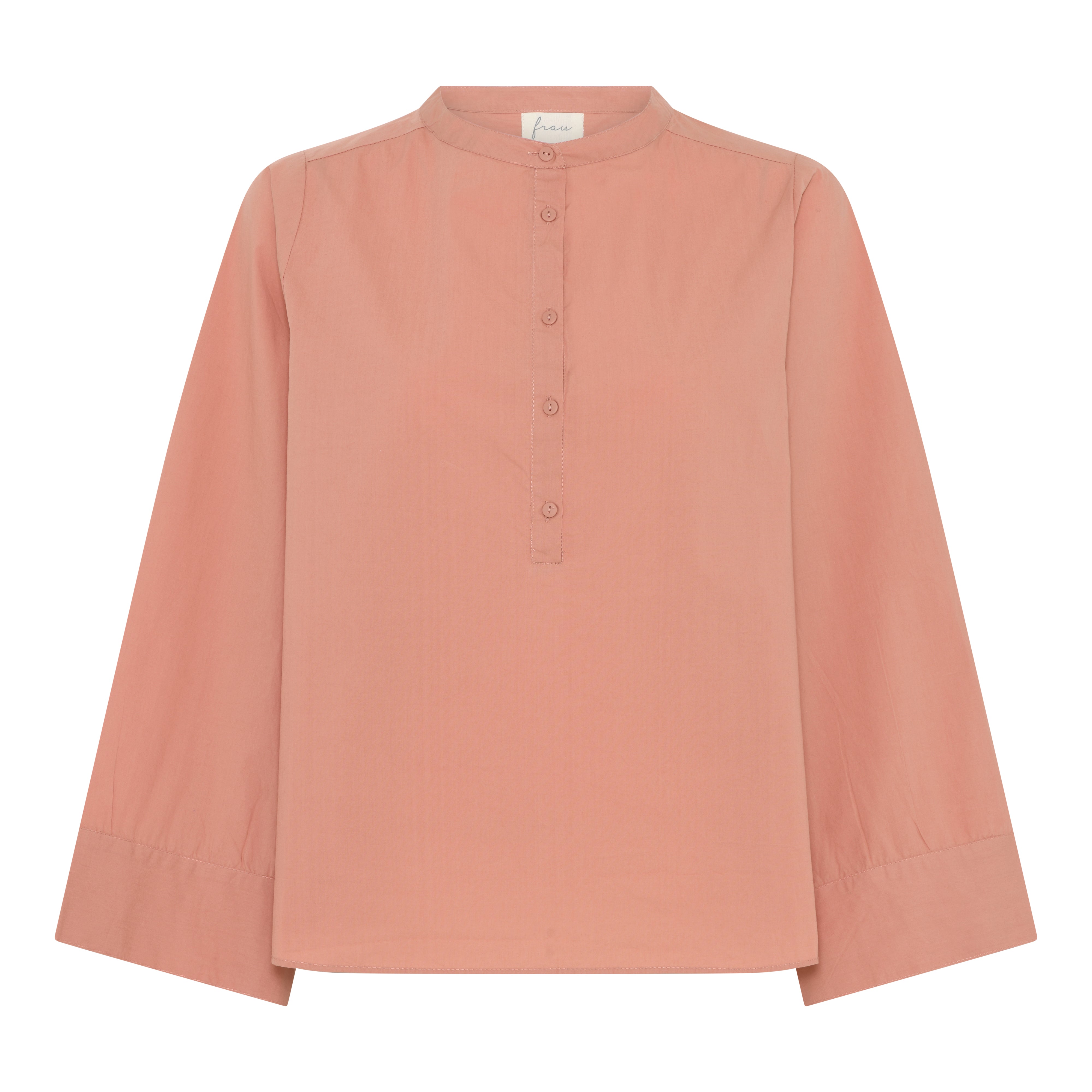 Frau Madrid wide sleeve shirt Cameo brown