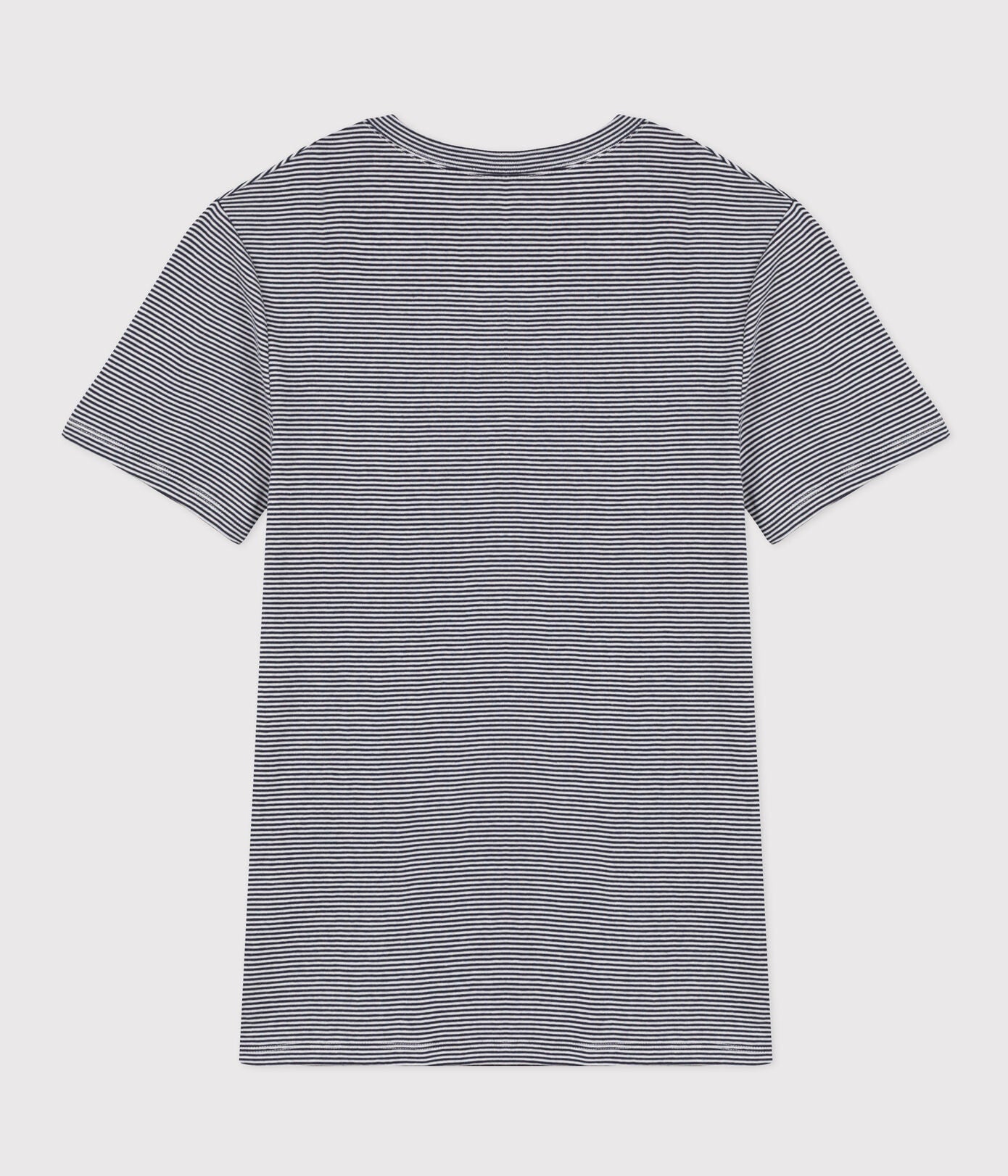 Petit Bateau SS tee smalstribet navy/hvid