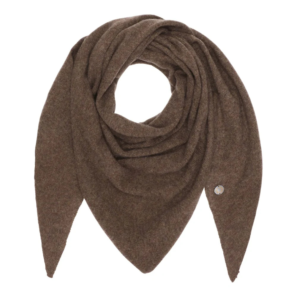 Beta Studios Andrea Triangle scarf Walnut