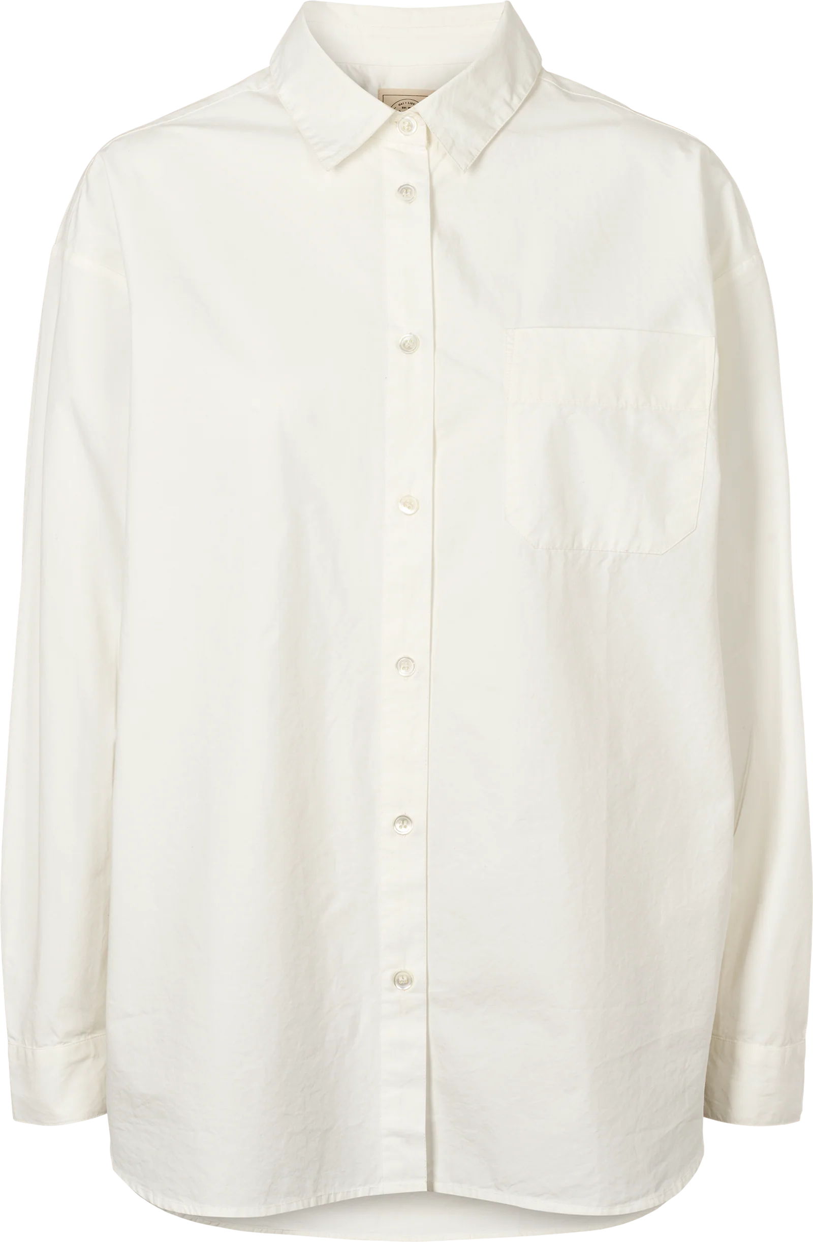 Gai+Lisva Astrid L/S shirt poplin whisper white