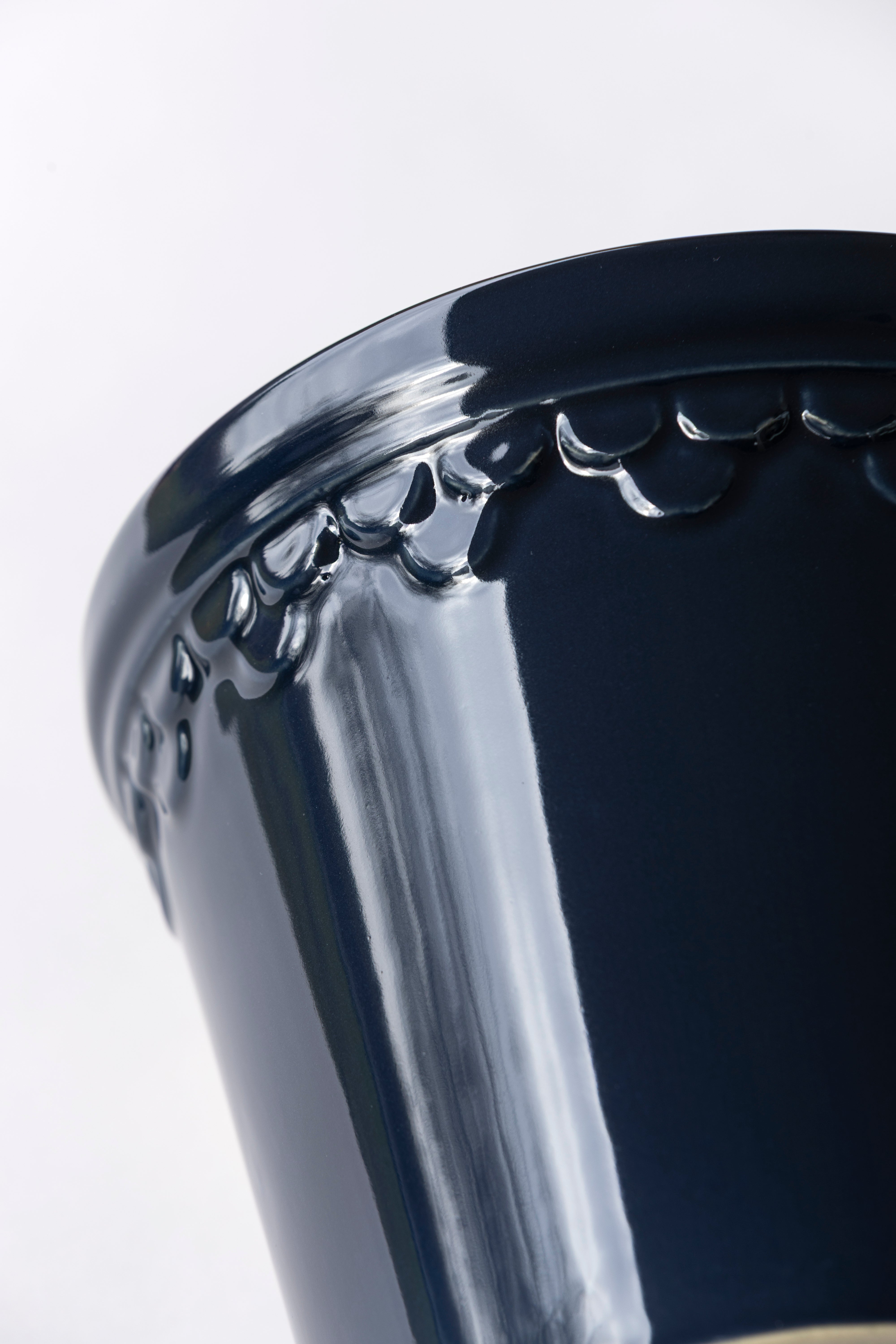 Bergs Københavner glazed Sapphire blue 12 cm