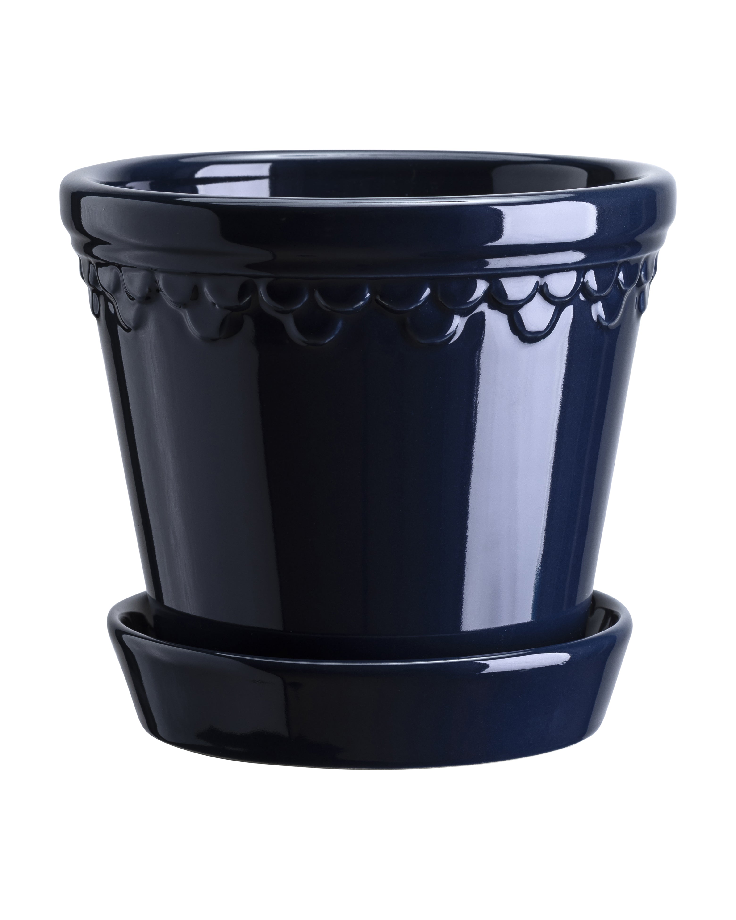 Bergs Københavner glazed Sapphire blue 14 cm