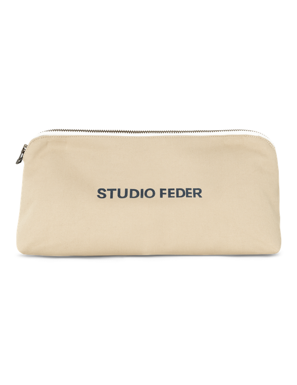 Studio Feder Celia mini toilettaske canvas sand beige