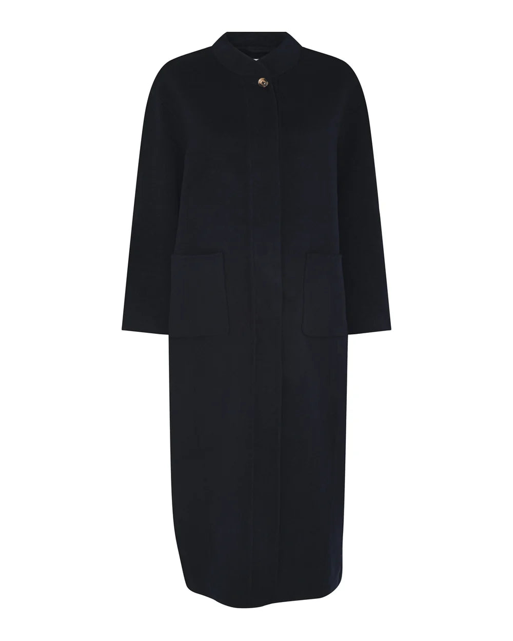 Frau Chicago pure wool long coat Dark Navy