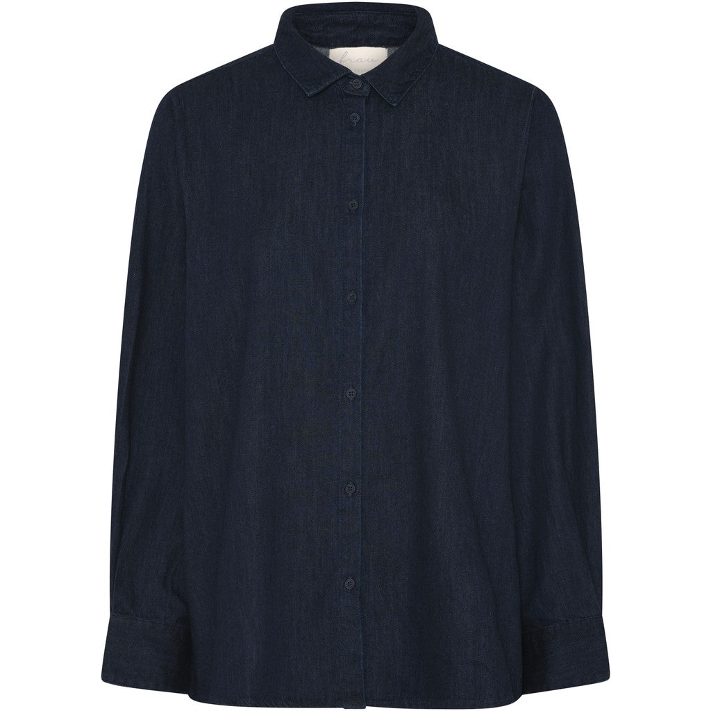 Frau Dhaka ls shirt denim dark blue