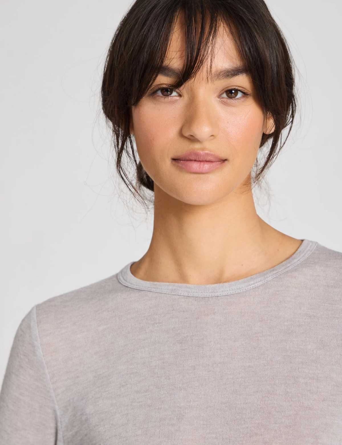 Gai + Lisva Thyra LS wool Light grey melange