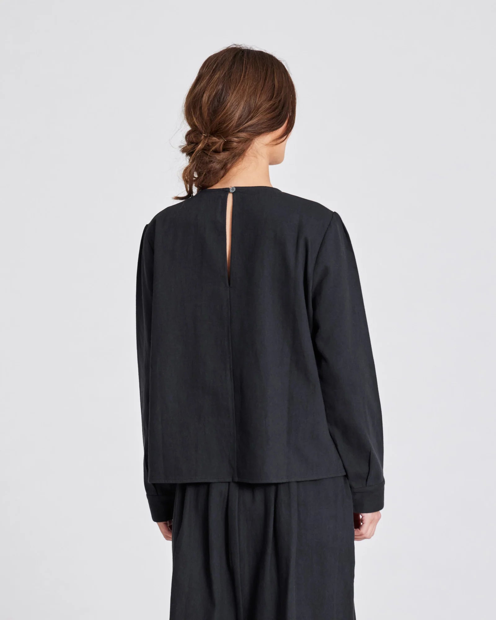 Gai+Lisva Signe L/S twill top sort