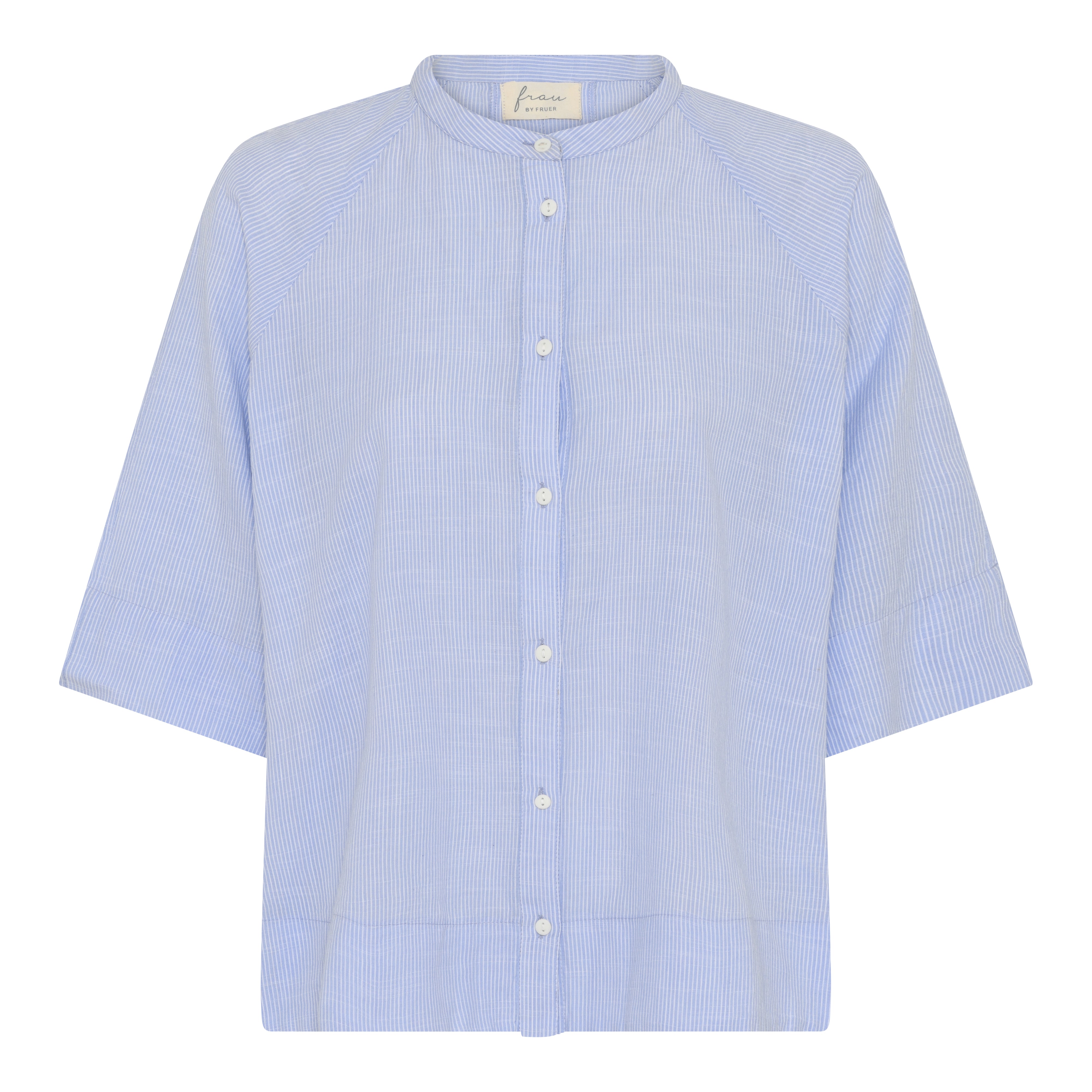 Frau Abu Dhabi 3/4 short shirt baby lavander stripe