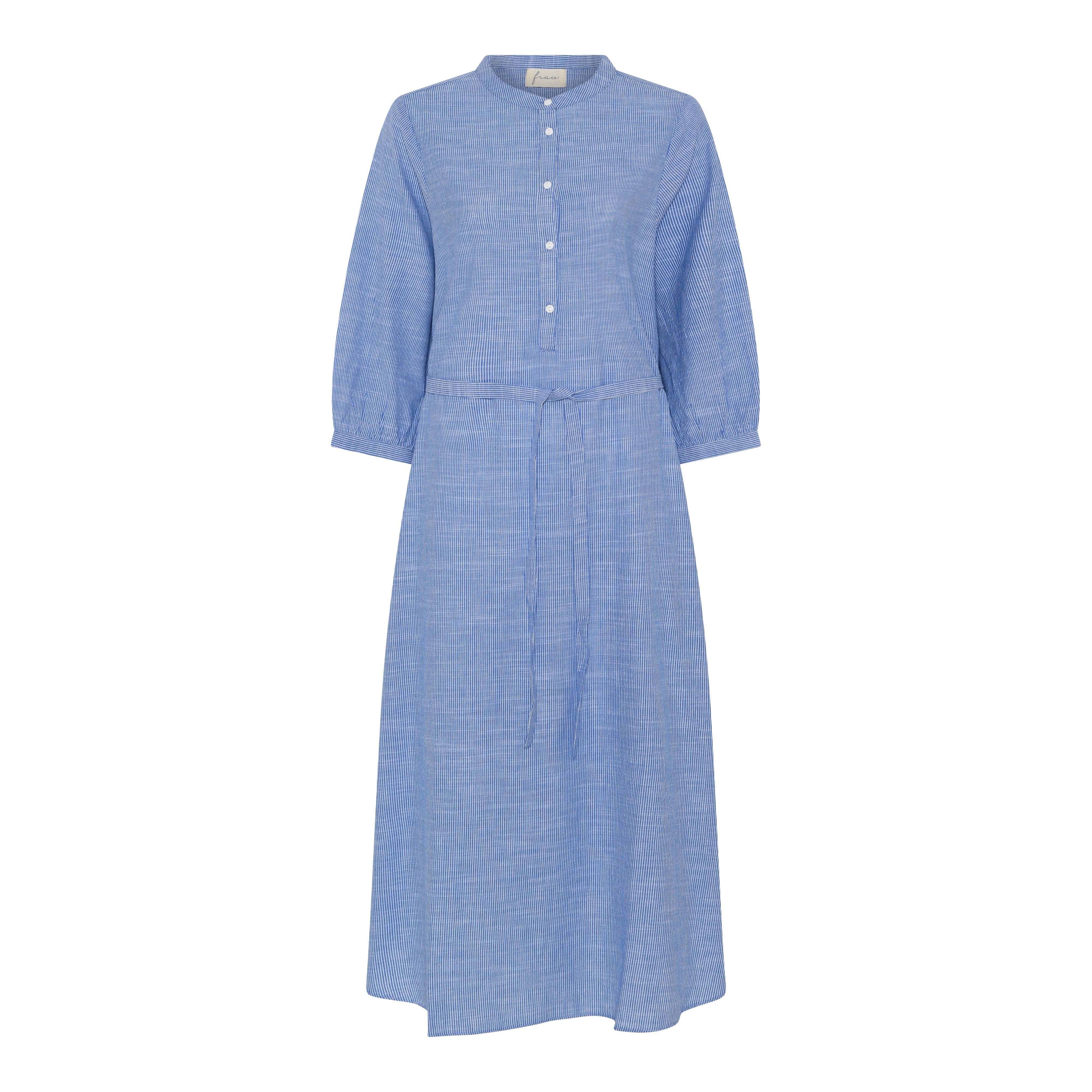 Frau Madrid dress medium blue stripe