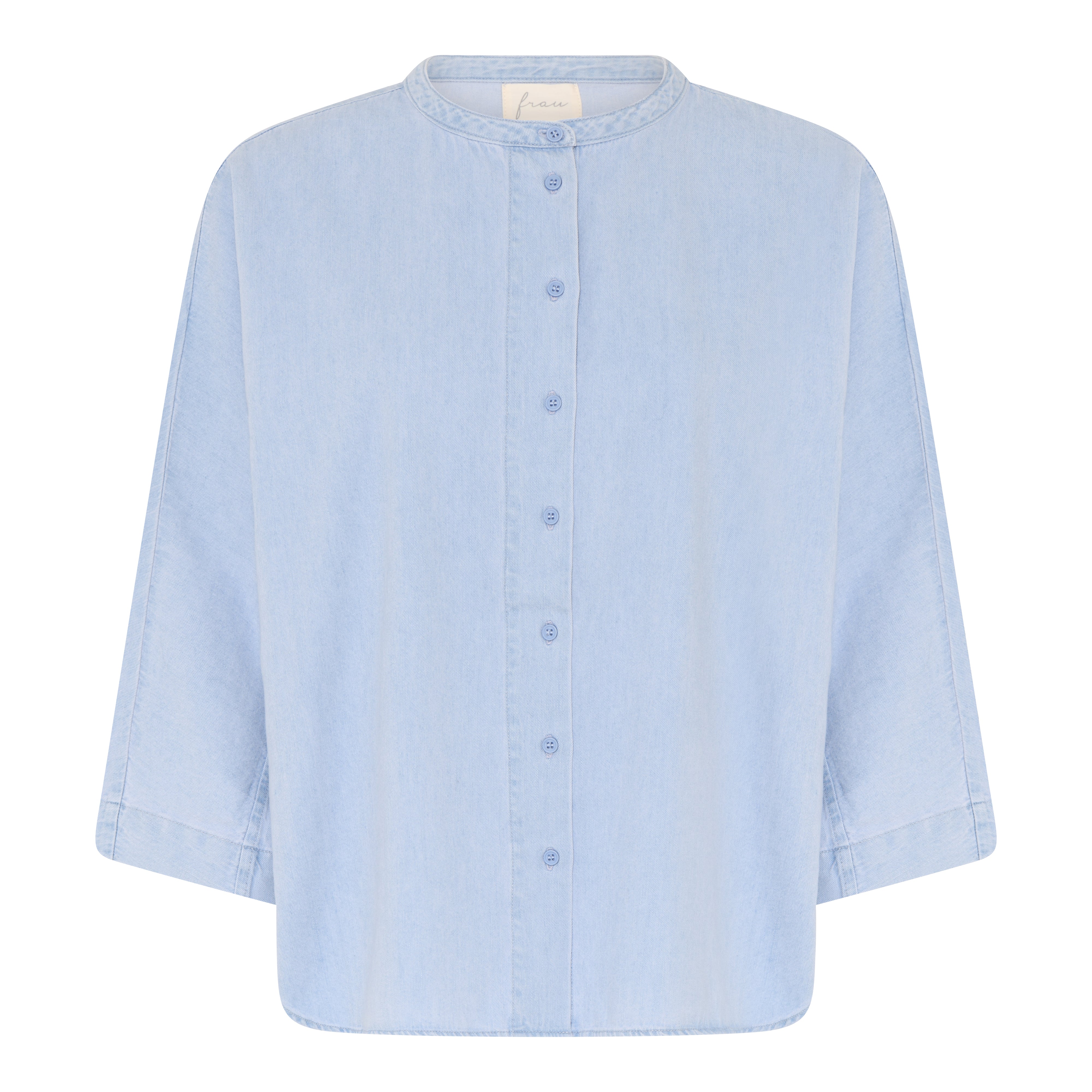 Frau Seoul short denim shirt light blue