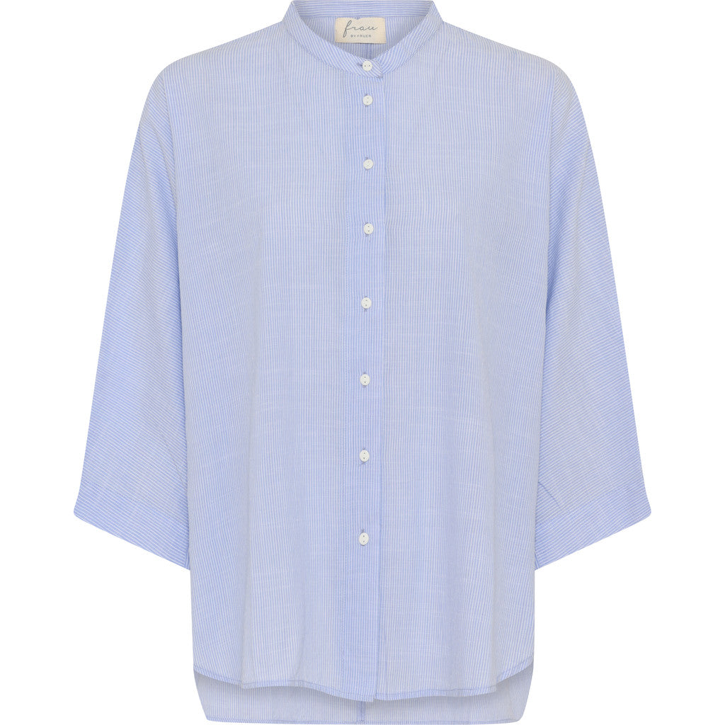 Frau Seoul short shirt baby lavander stripe