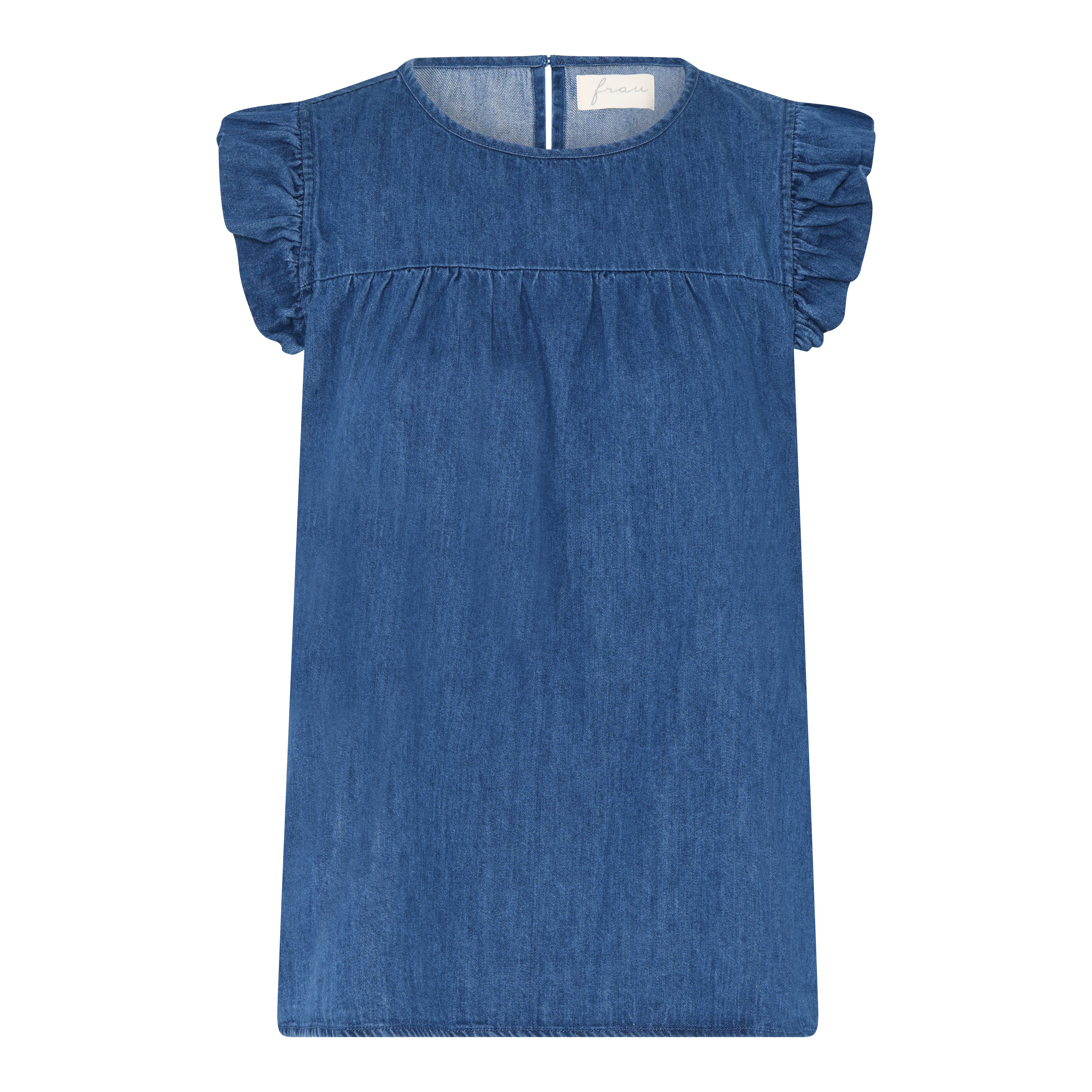 Frau Stockholm top clear blue denim