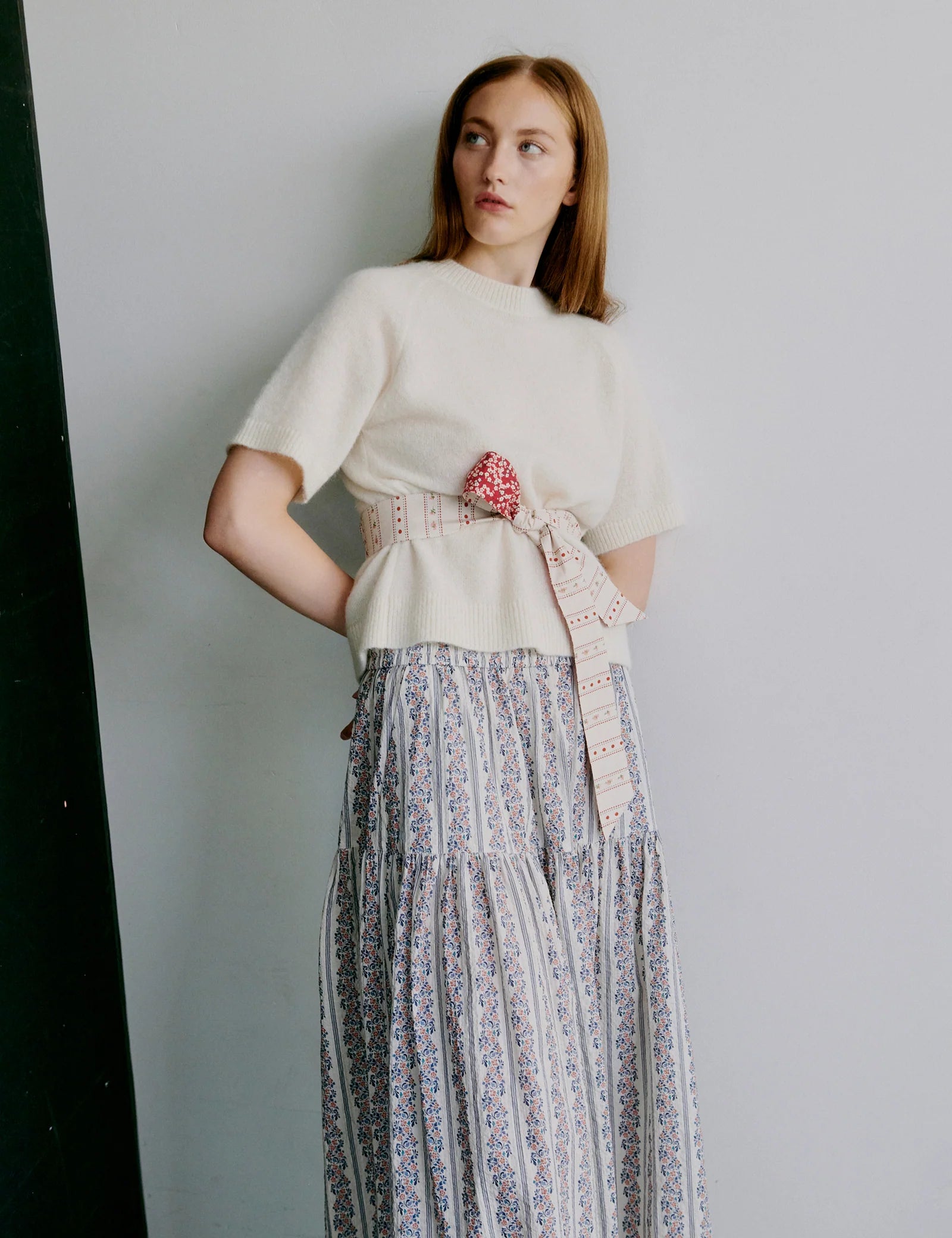 APOF Bow belt Belle white/Mitsi Valeria