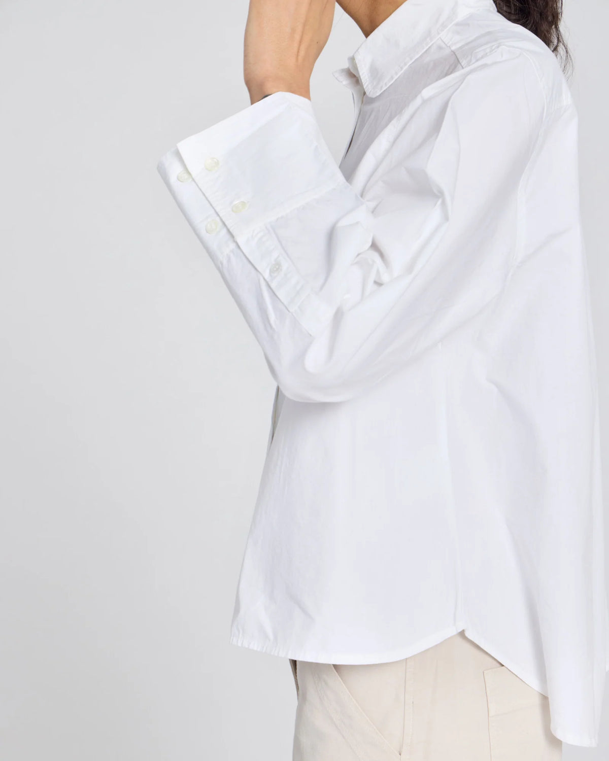 Gai+Lisva Isabella LS poplin shirt Hvid