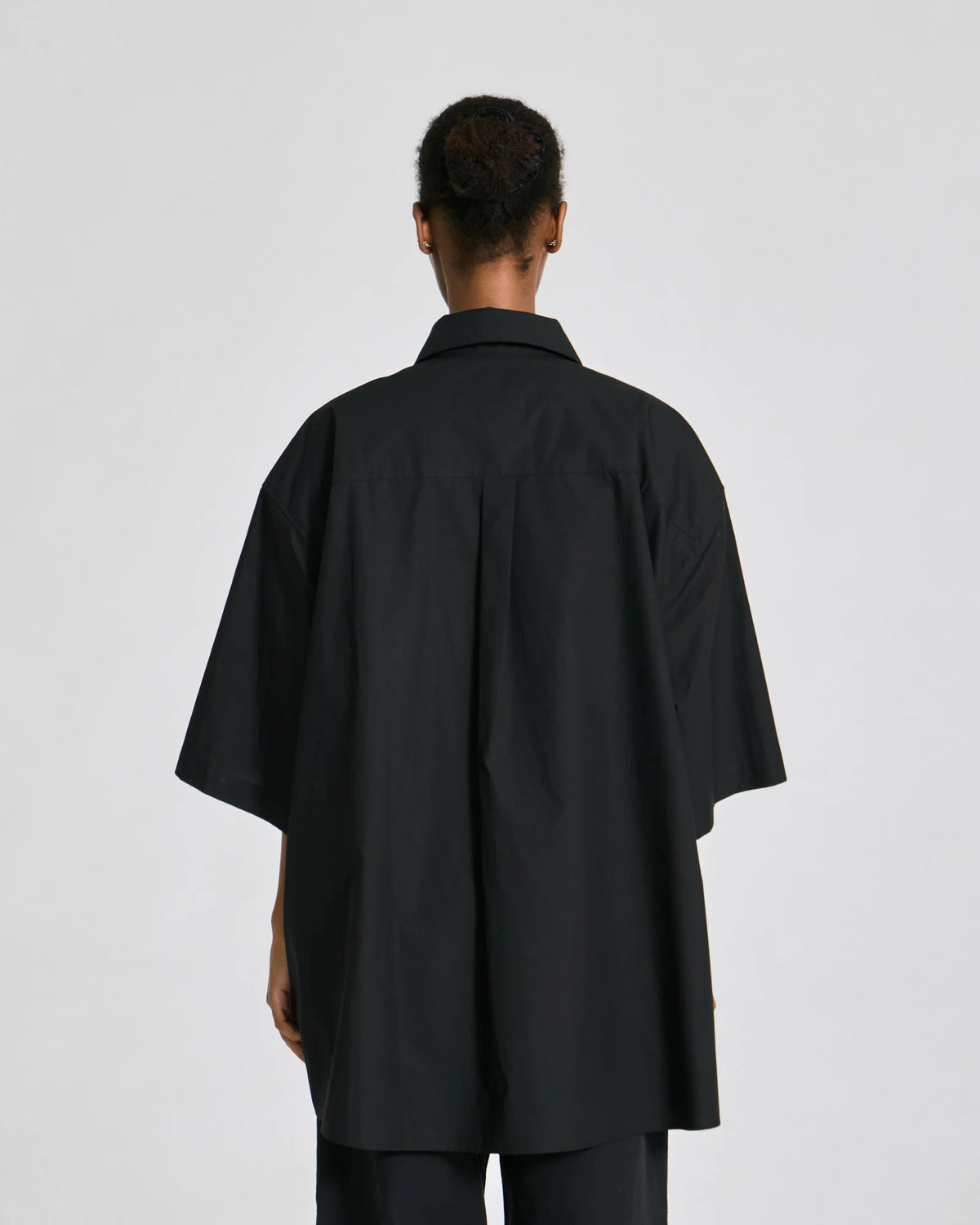Gai+Lisva Johanne S/S Poplin shirt sort