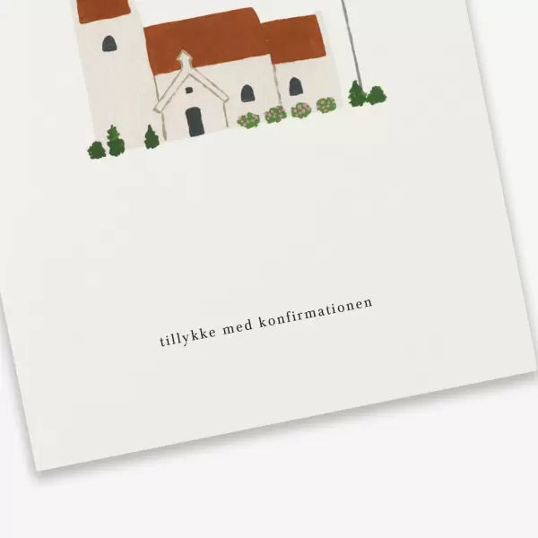 Kartotek kort Tillykke med konfirmationen