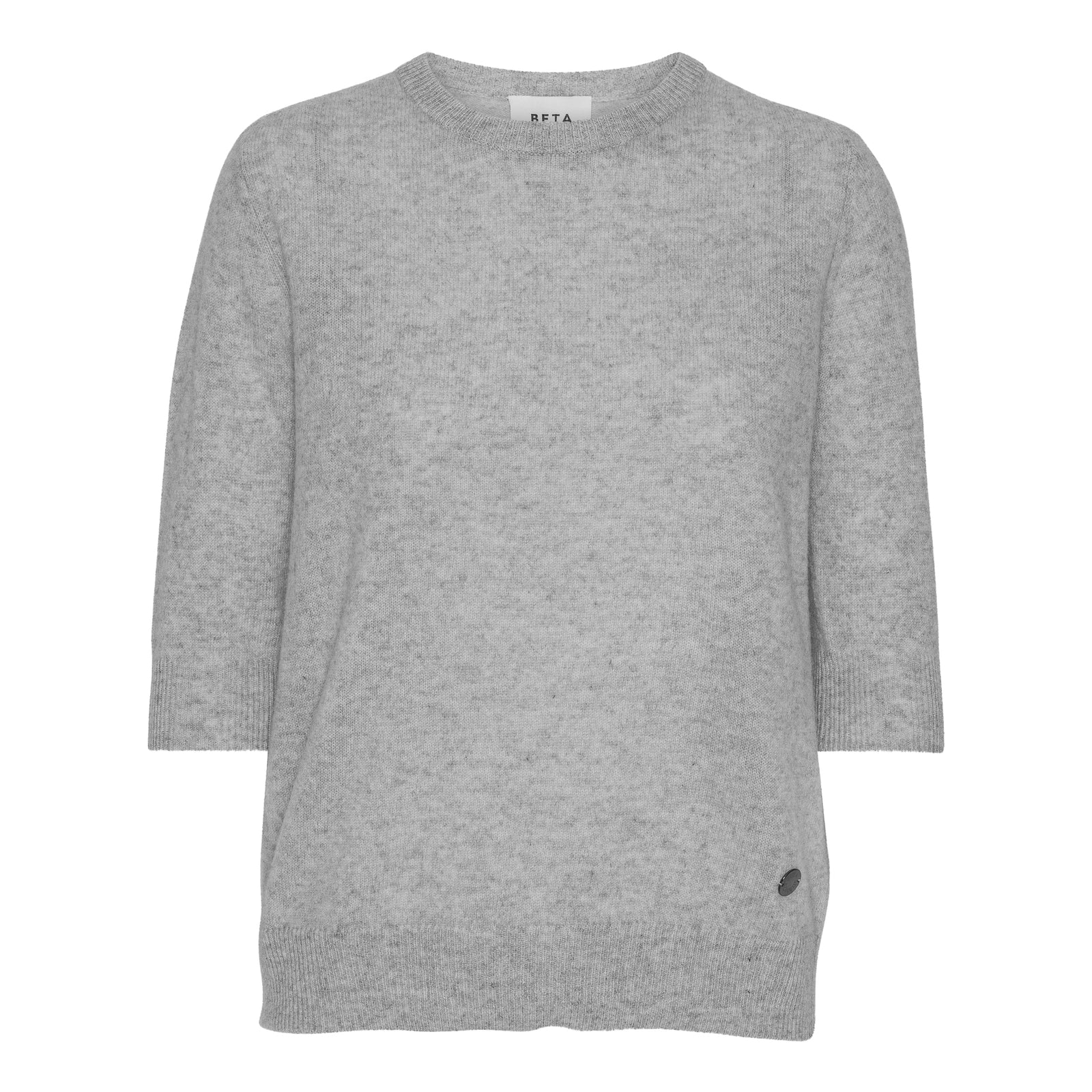 Beta Studios Lady sleeve o-neck Light grey melange