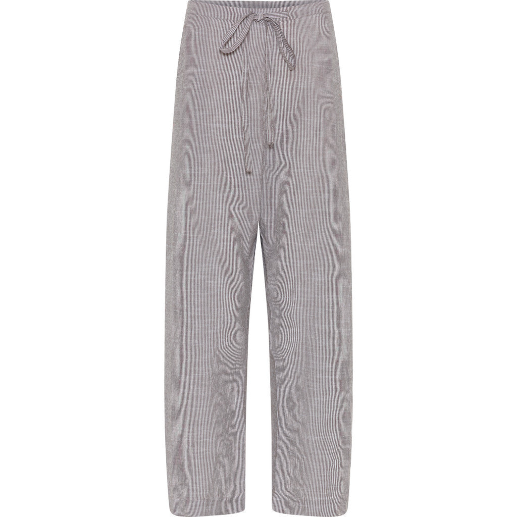 Frau Milano string ankle pant coffee quartz stripe