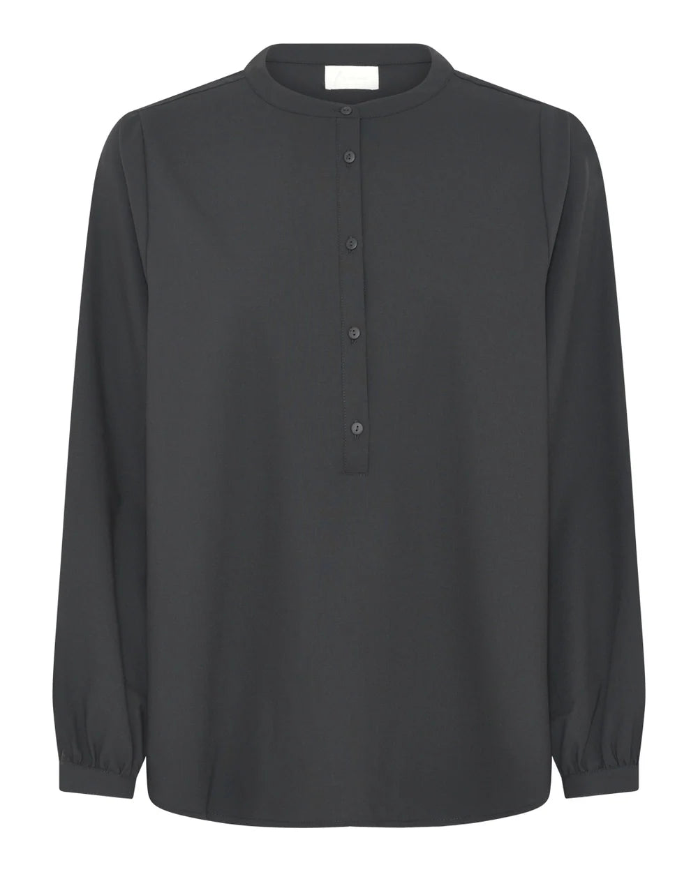 Frau Madrid ls light wool shirt Sort
