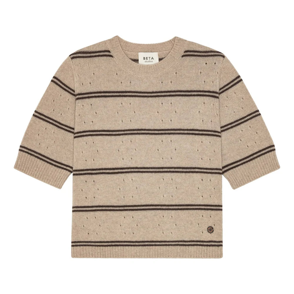 Beta Studios Mille short sleeve sandmelange/walnut