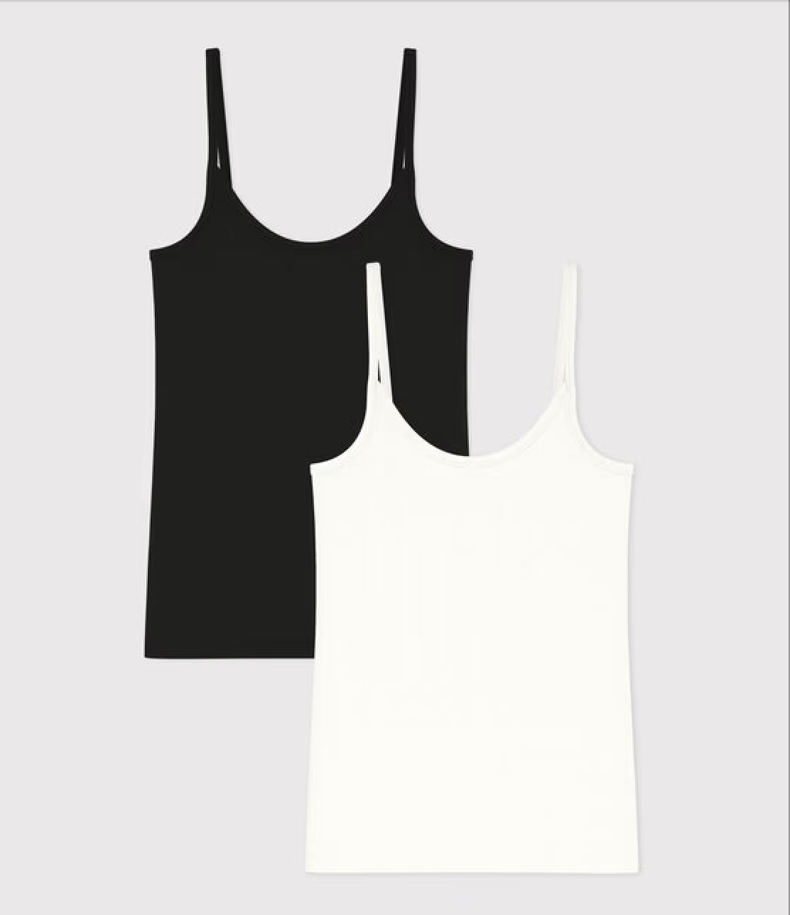 Petit Bateau tynd stroptop hvid