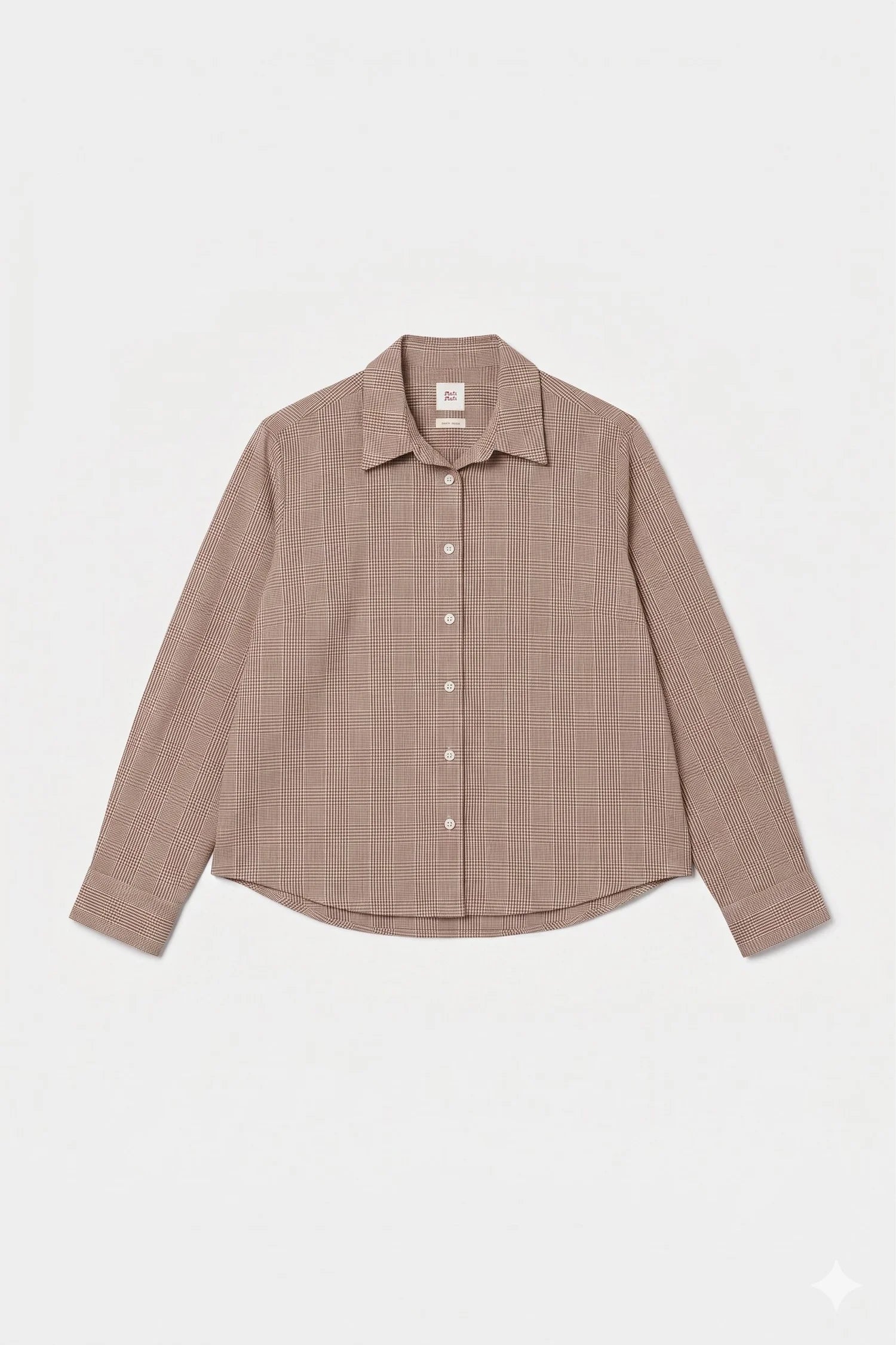 Mati Mati Signe shirt brun ternet