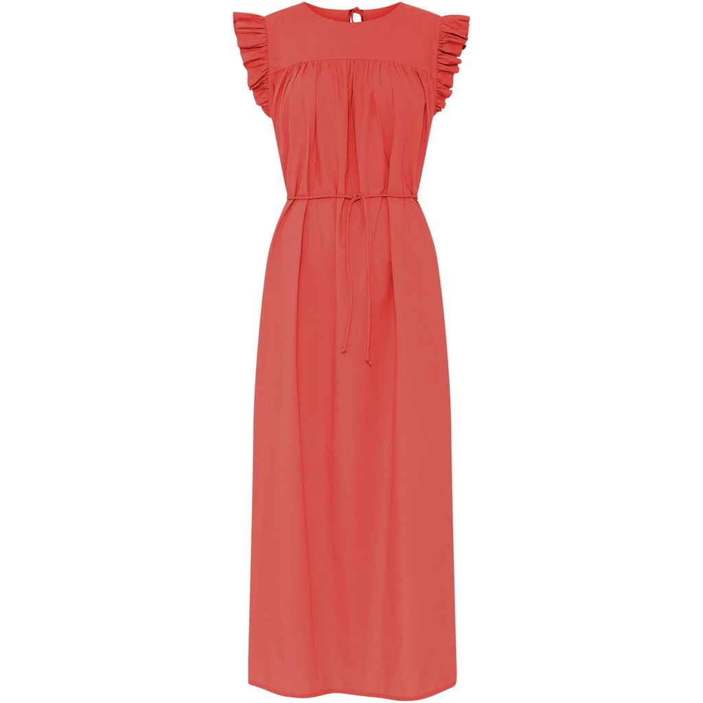 Stockholm long dress hot coral