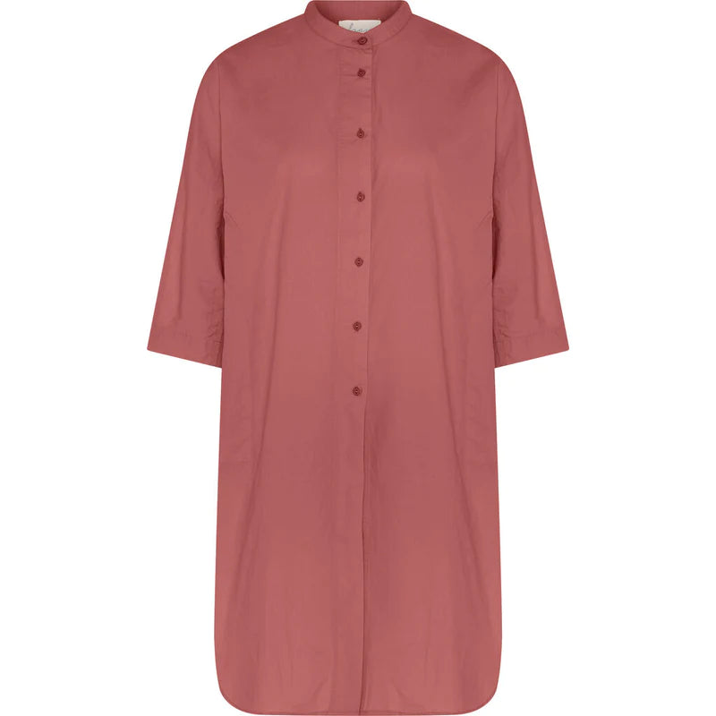 Frau Seoul 2/4 long shirt ash rose