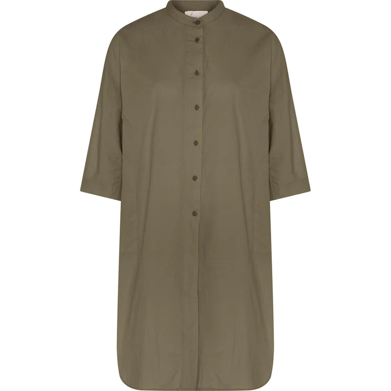 Frau Seoul 2/4 long shirt fallen rock