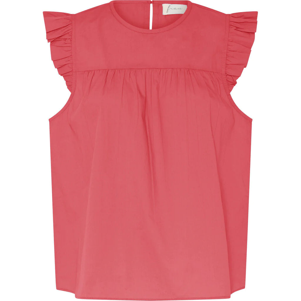 Frau Stockholm top garnet rose