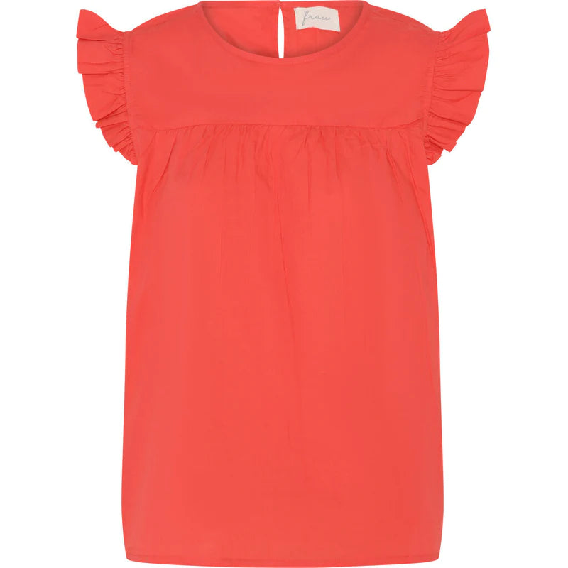 Frau Stockholm top hot coral