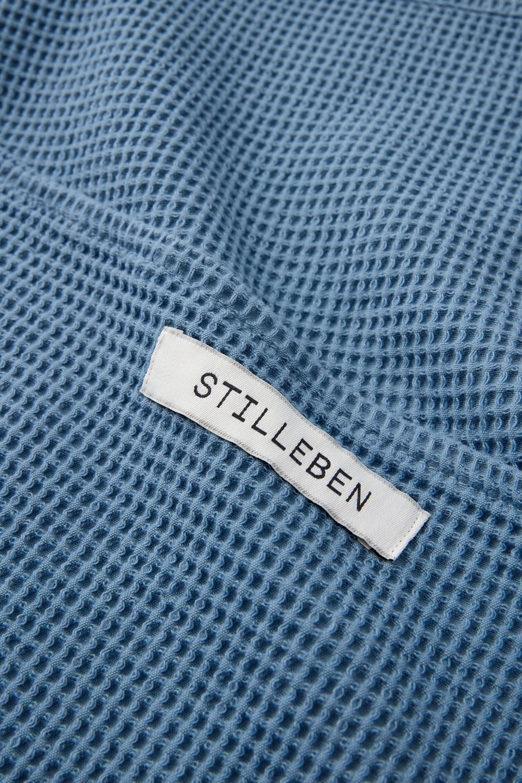 Stilleben Waffle viskestykke Denim blue