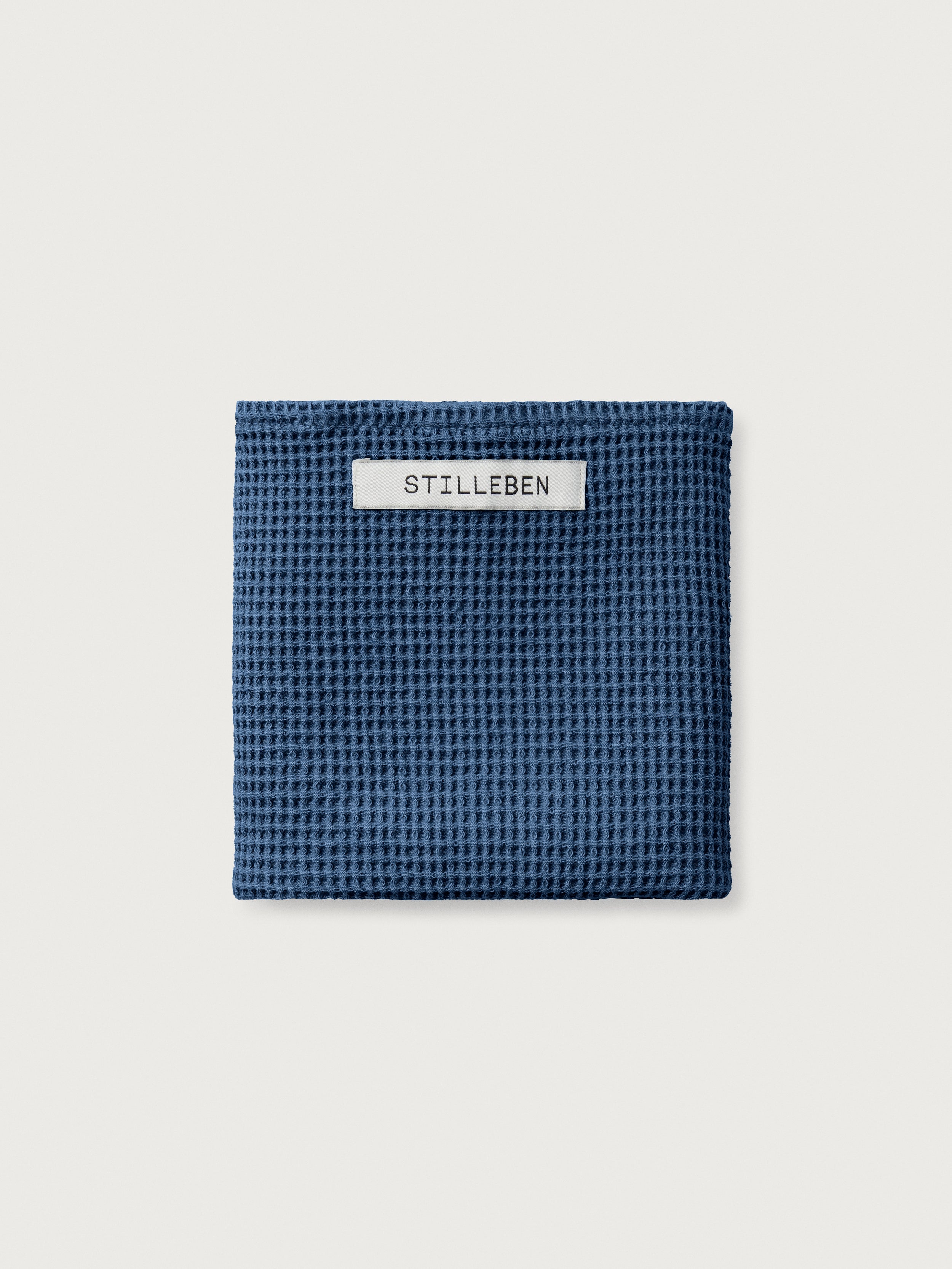 Stilleben Waffle viskestykke Indigo blue