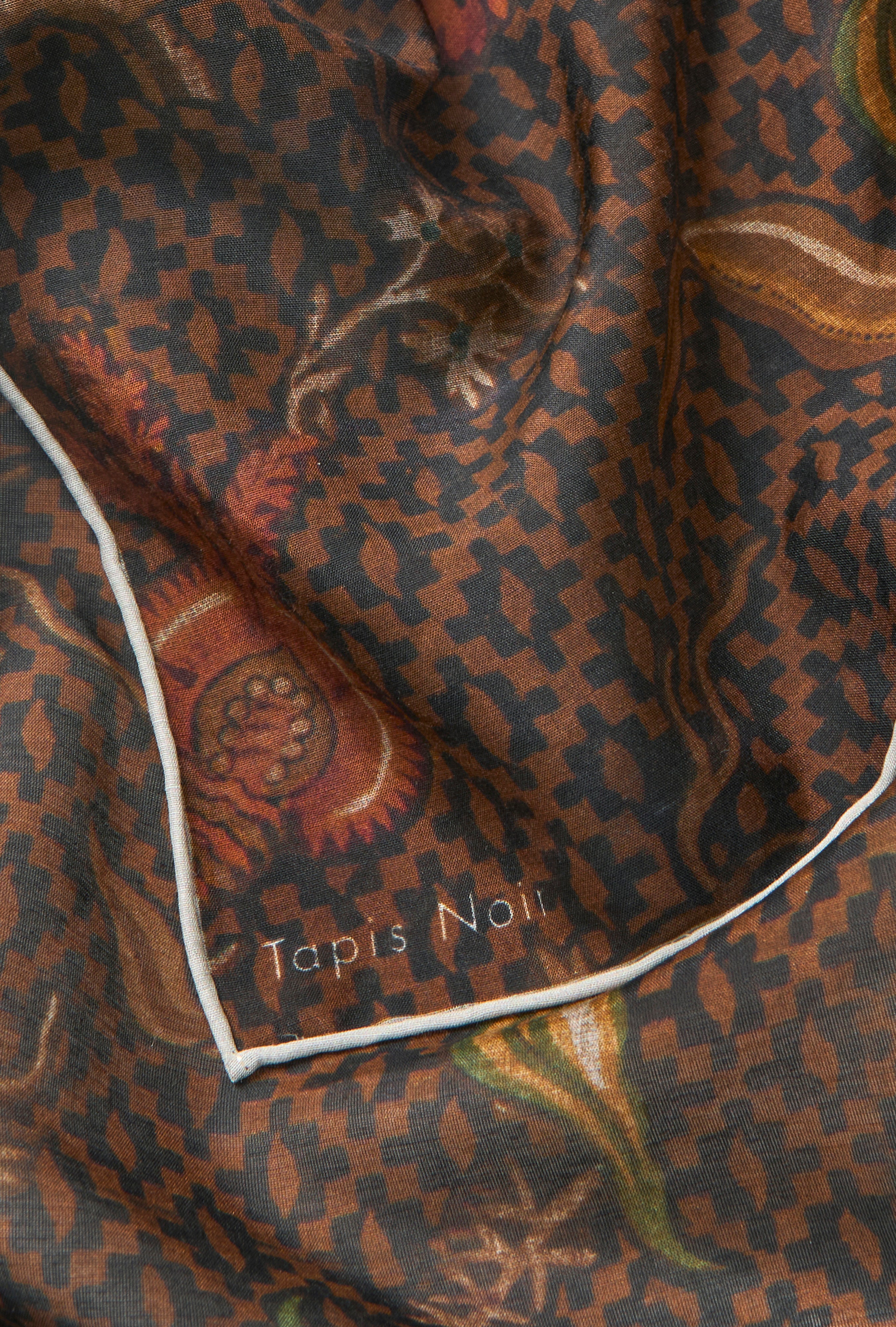 Tapis Noir light Demi scarf Brown