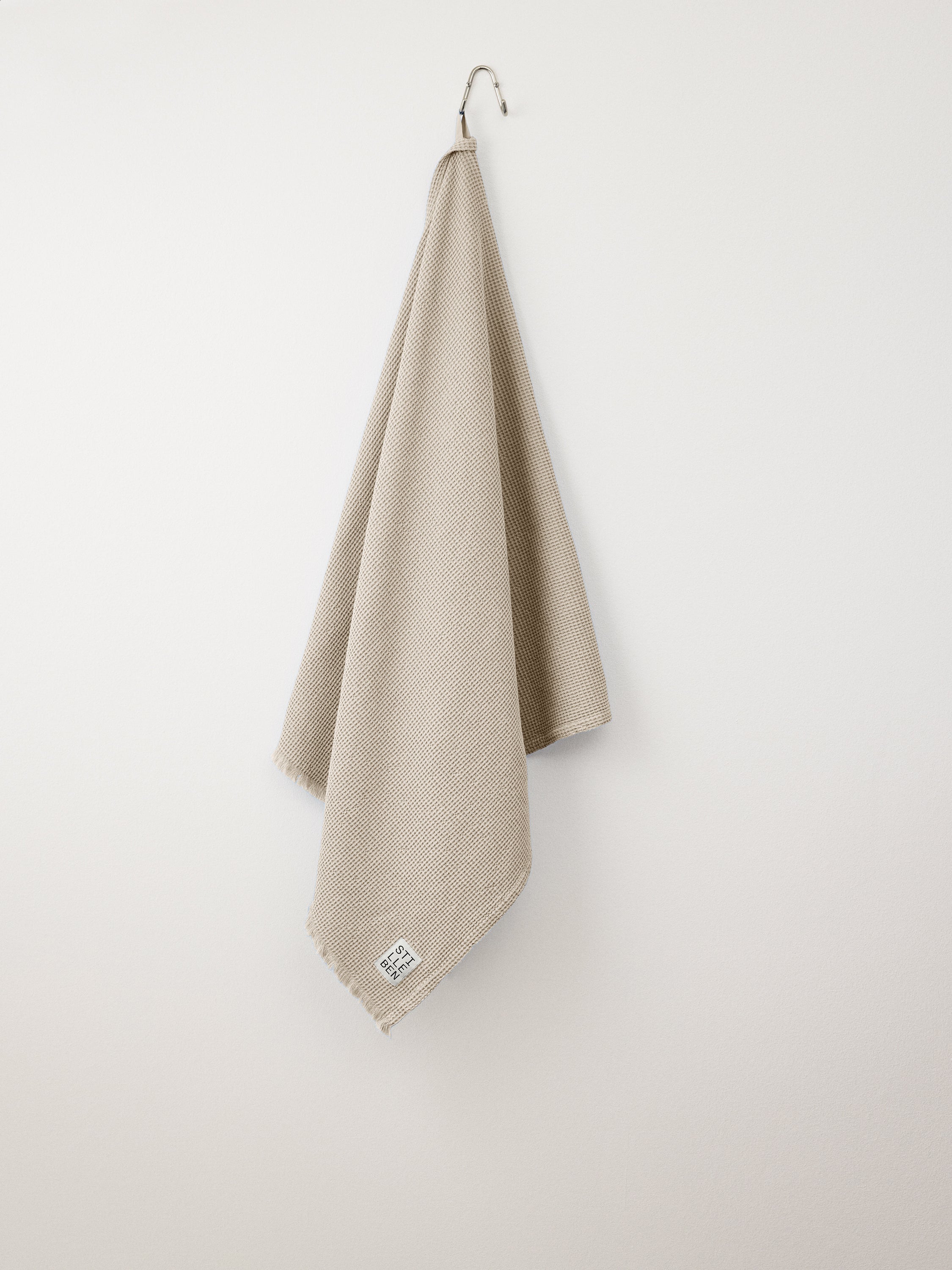 Stilleben Waffle håndklæde 80 x 160 Sand