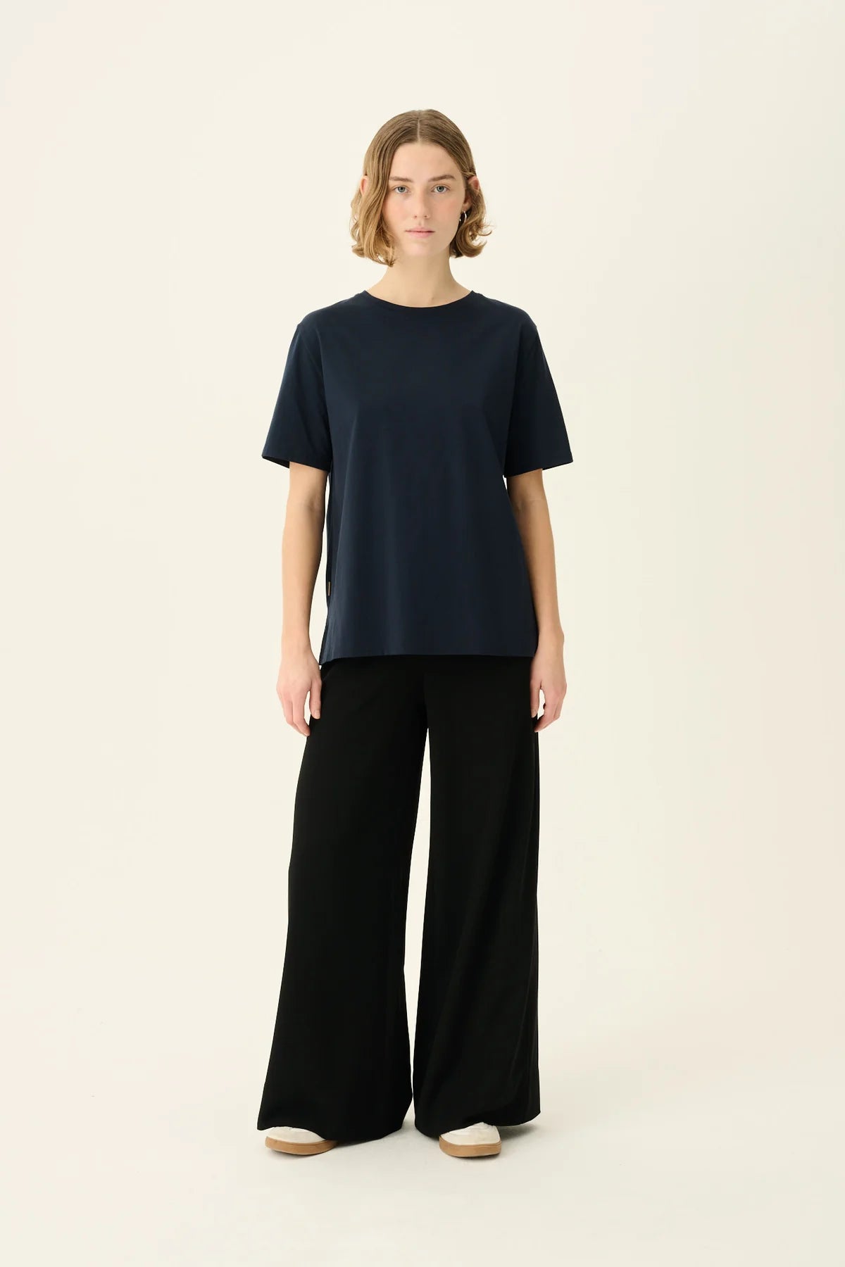 Rue De Tokyo Trish light cotton jersey navy