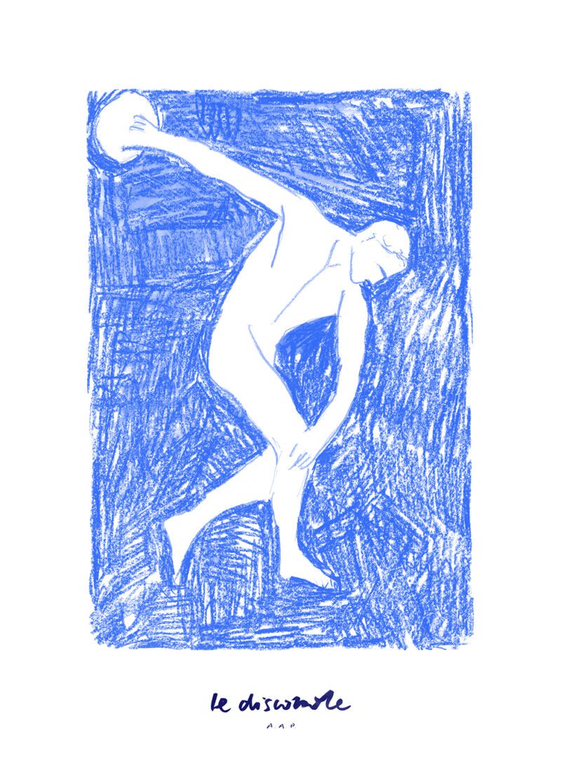 The Poster Club Art card Another Art Project The Athlete